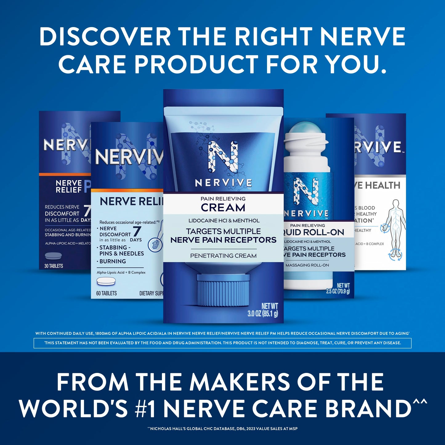 Nervive Nerve Relief Occasional Nerve Discomfort II Tablet 60 Count