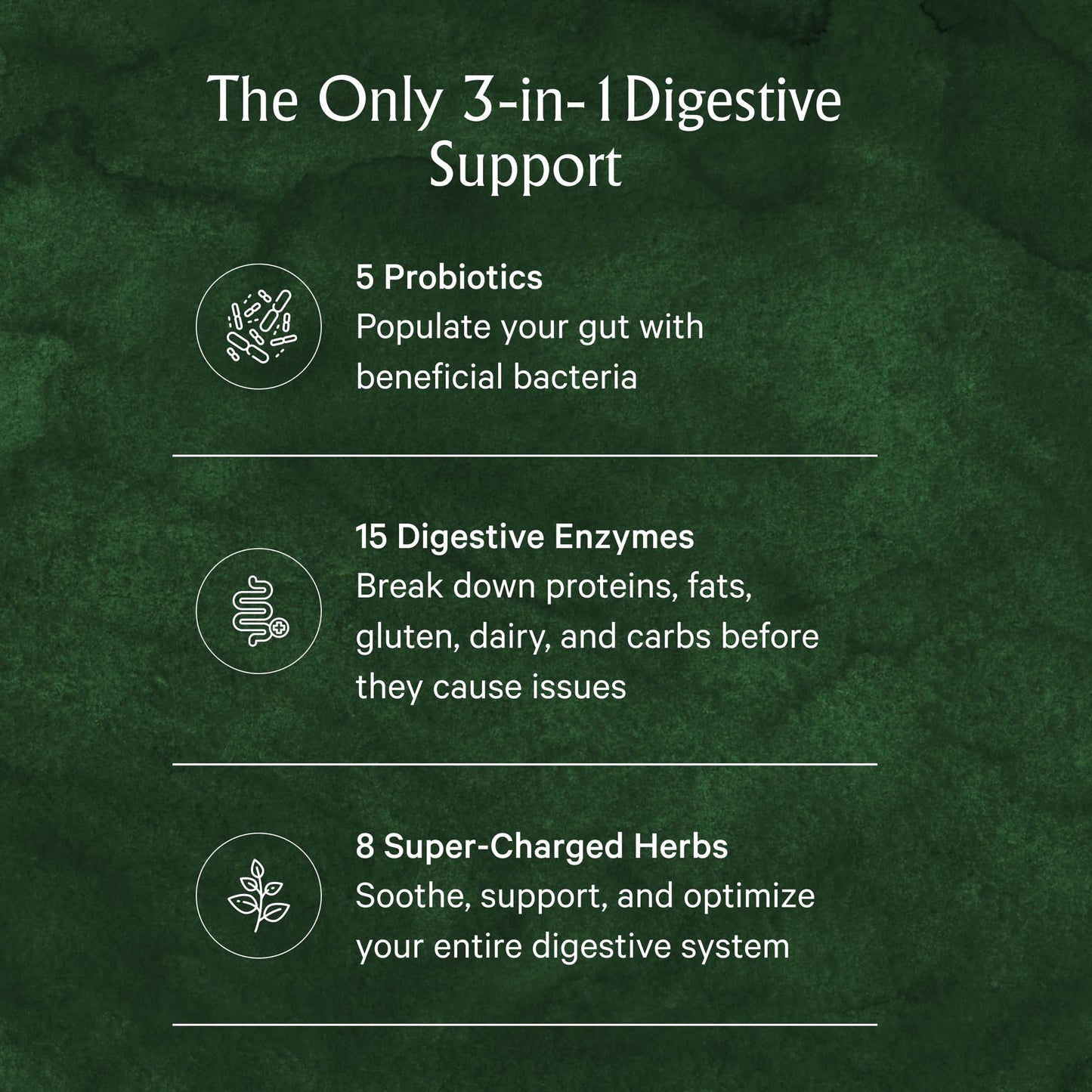 Juna Digestive Enzymes + Probiotic 3-in-1 Daily Gut Support 60 Capsules