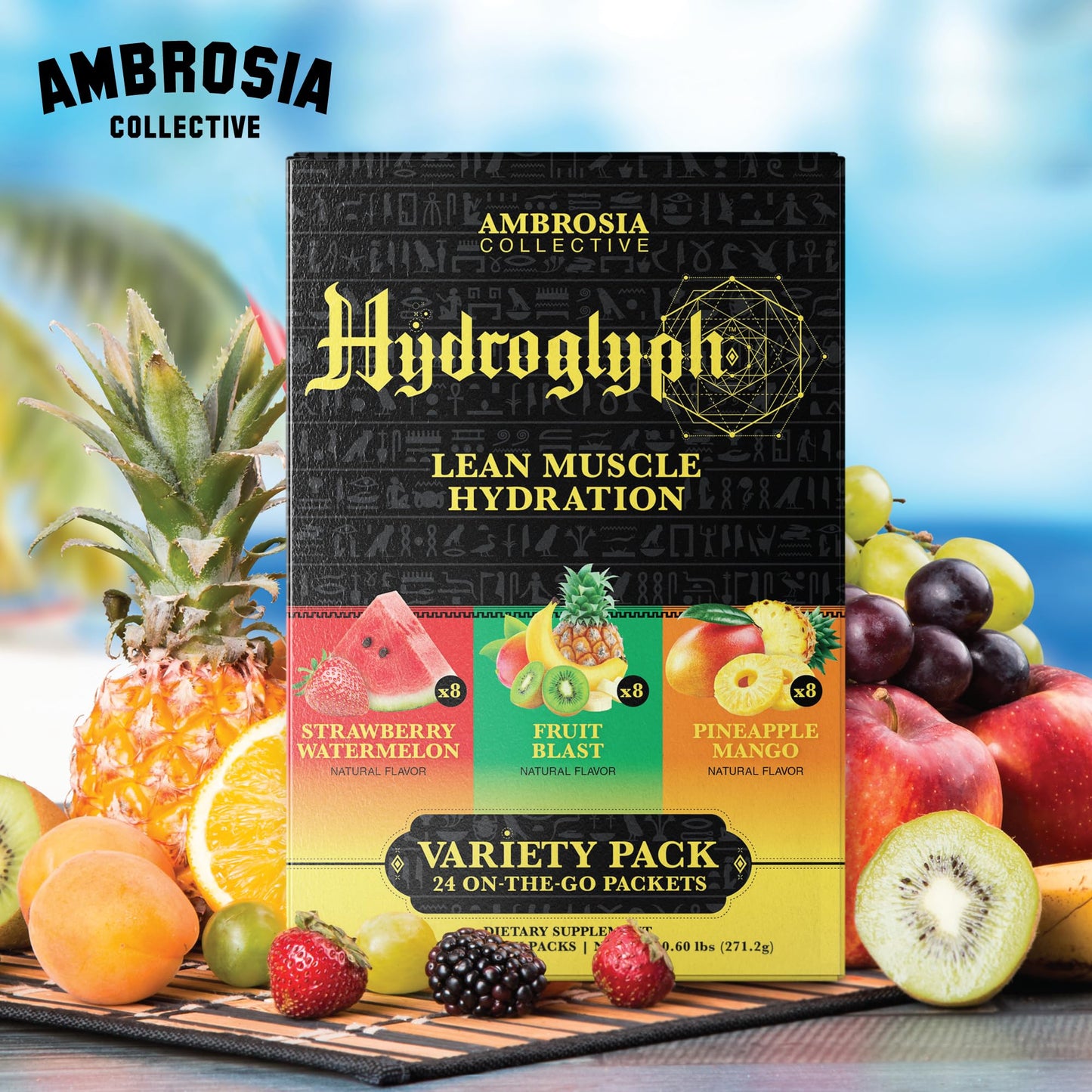 Ambrosia Fasting Electrolytes Powder, 12.32 Ounce