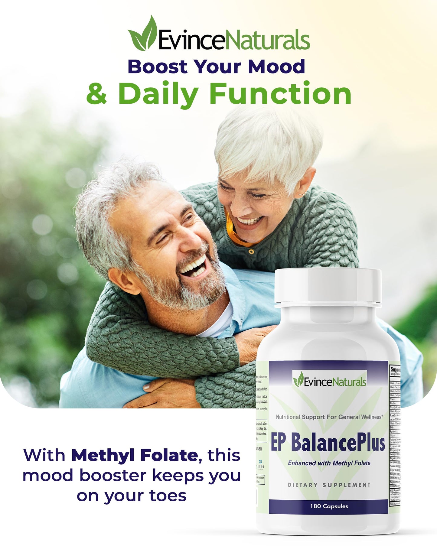 EvinceNaturals EP BalancePlus Multivitamin for Adults 180 Capsules