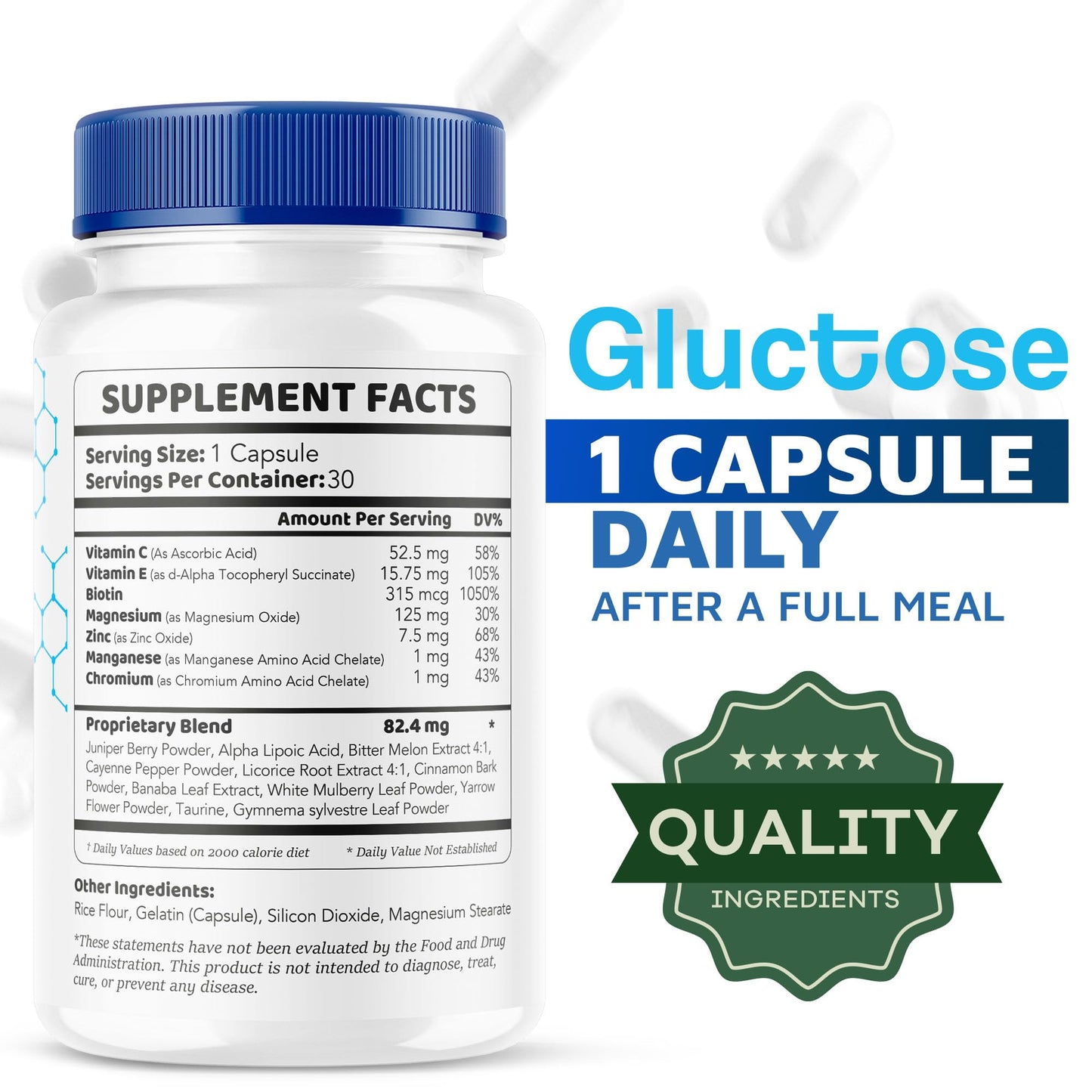 LIVORKA Gluctose Advanced Blood Support Capsules, 30 Count