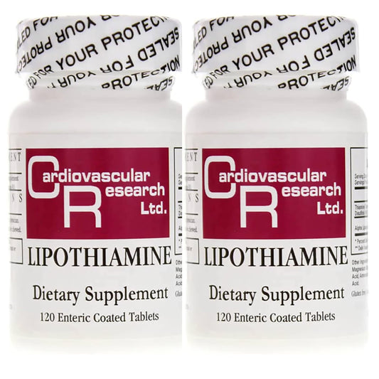 Cardiovascular Research Lipothiamine Vitamin B1 with Alpha-Lipoic Acid Tablets, 240 Count