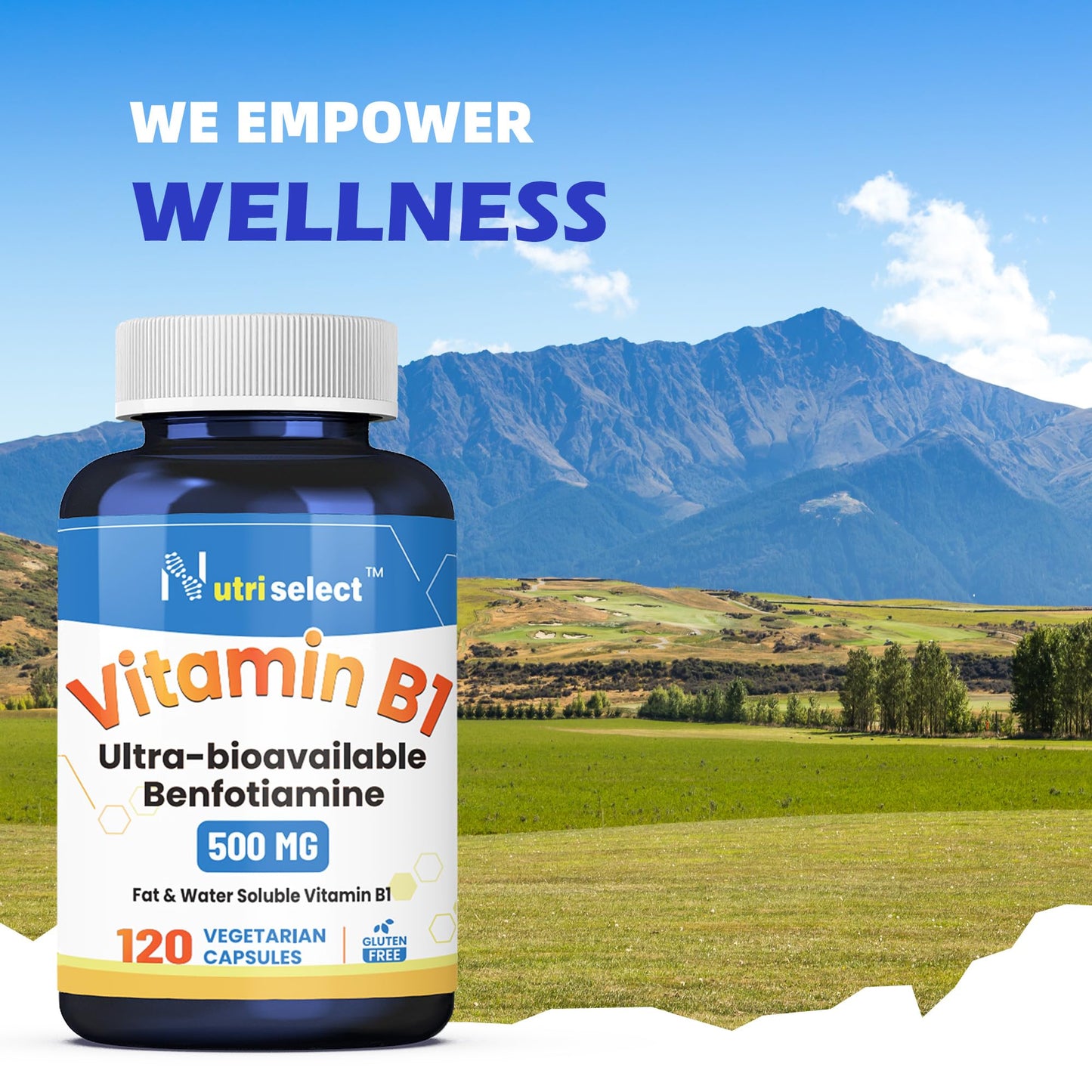 Nutriselect Vitamin B1 500mg Capsule, 120 Count