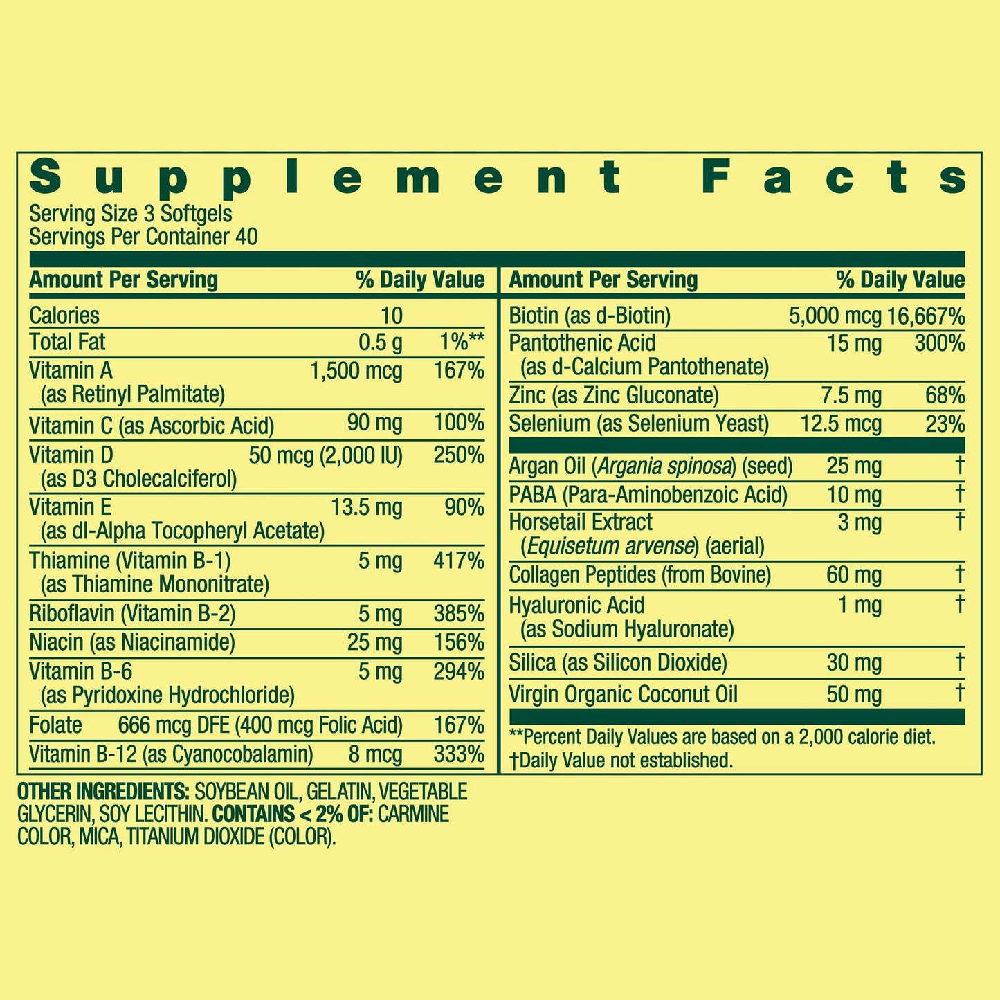 Fusion Shop Store Biotin Softgel Extra Strength 5000mcg, 120 Softgels