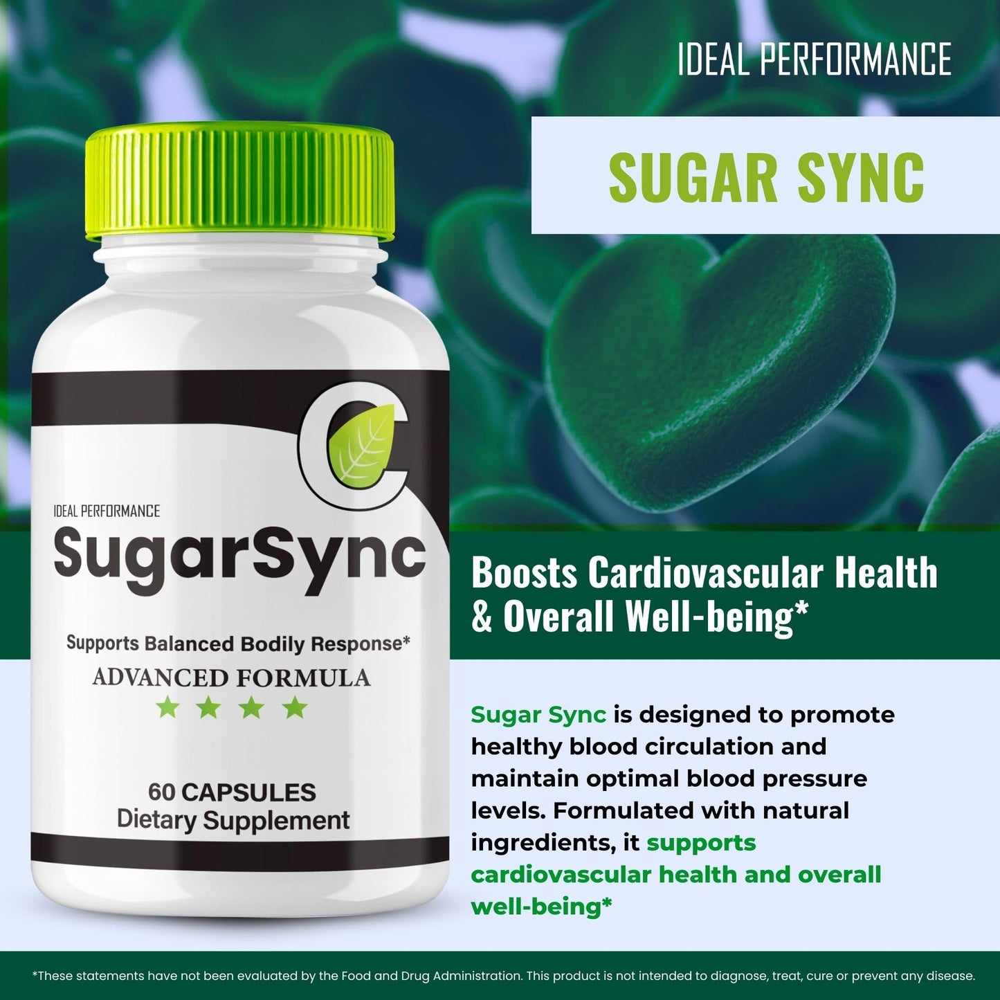 IDEAL PERFORMANCE Sugar Sync Capsules, 120 Capsules