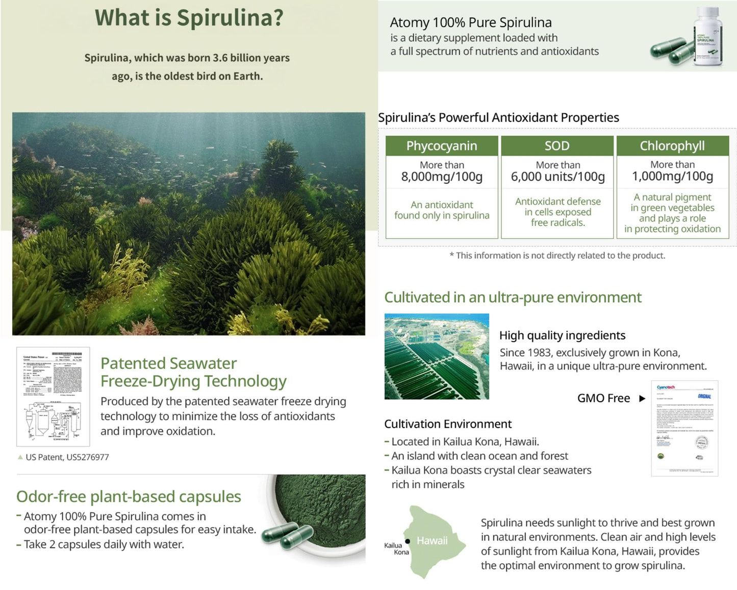 Generic Spirulina 120 Capsules