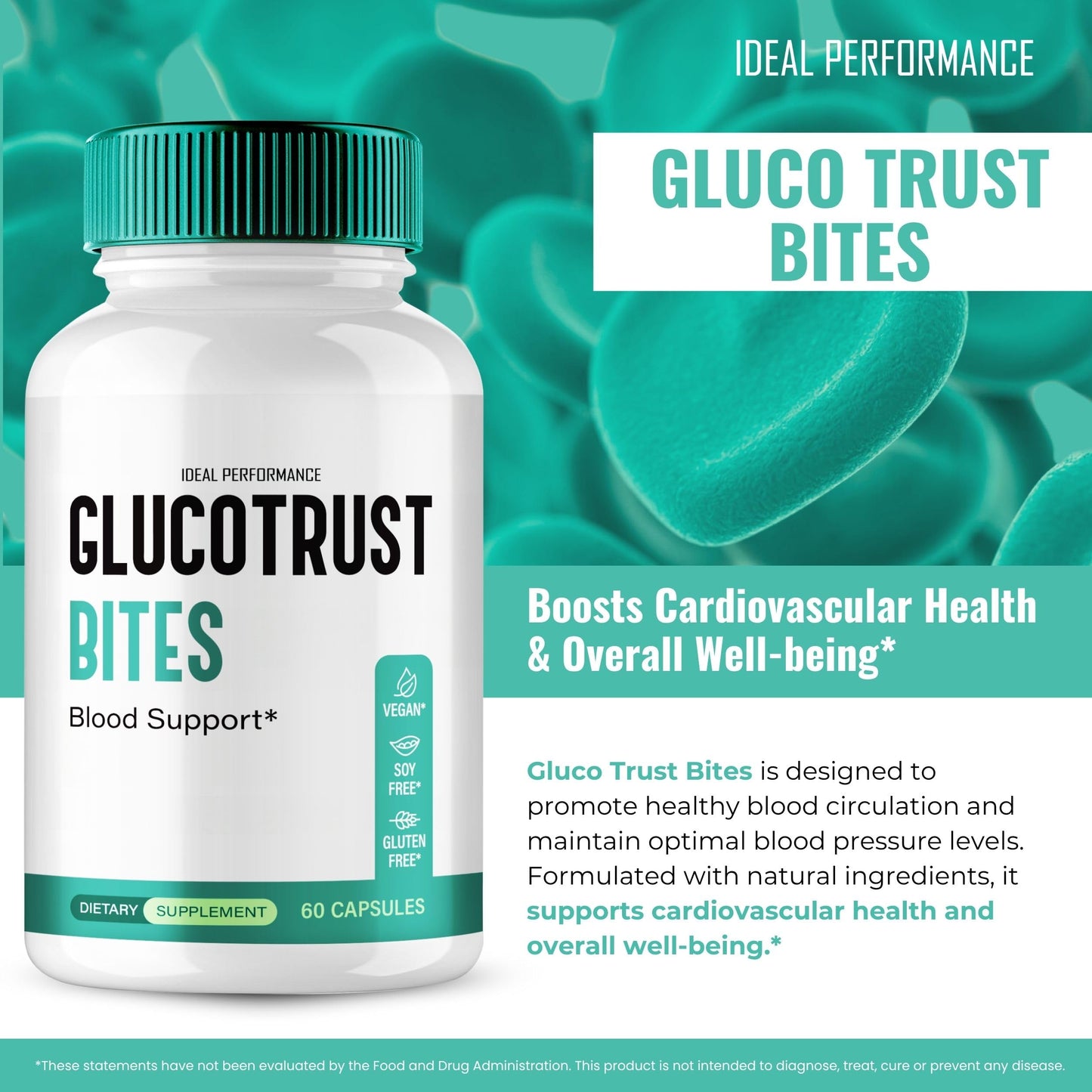 IDEAL PERFORMANCE Gluco Trust Bites Capsules, 120 Capsules