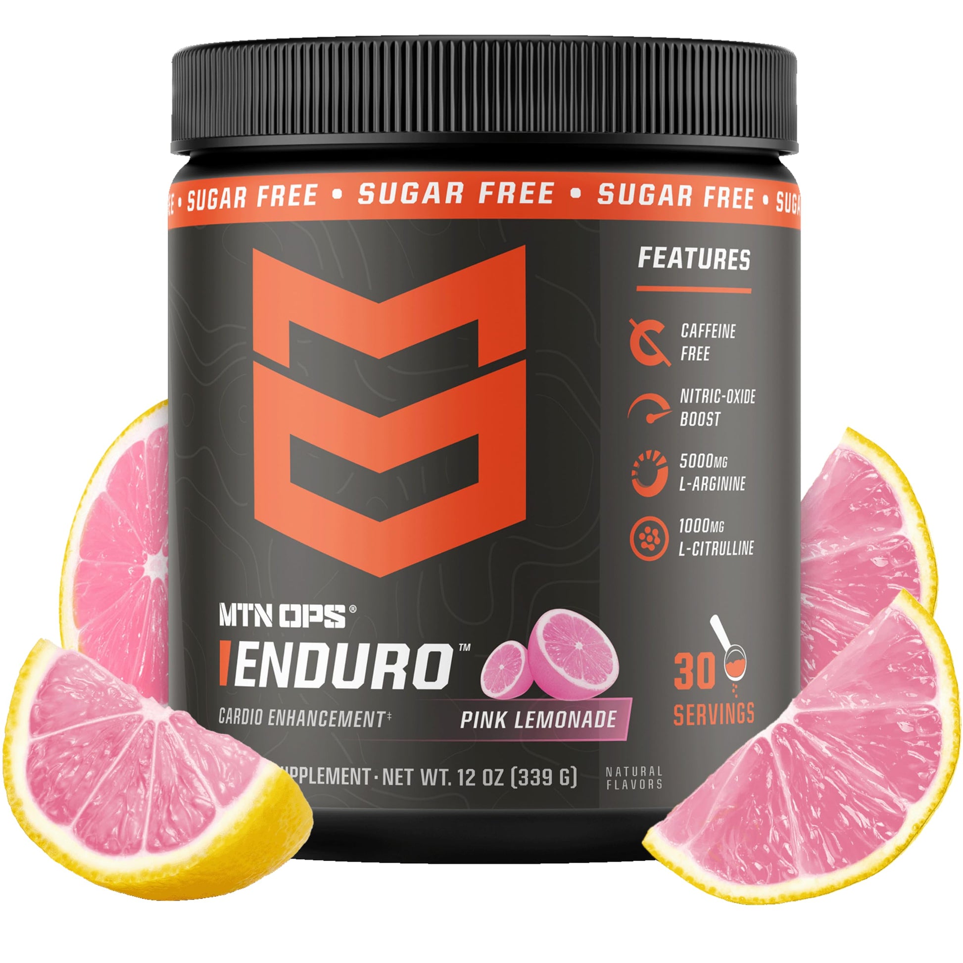 MTN OPS Enduro Stim-Free Pump Pre Workout Powder, 1 Ounce