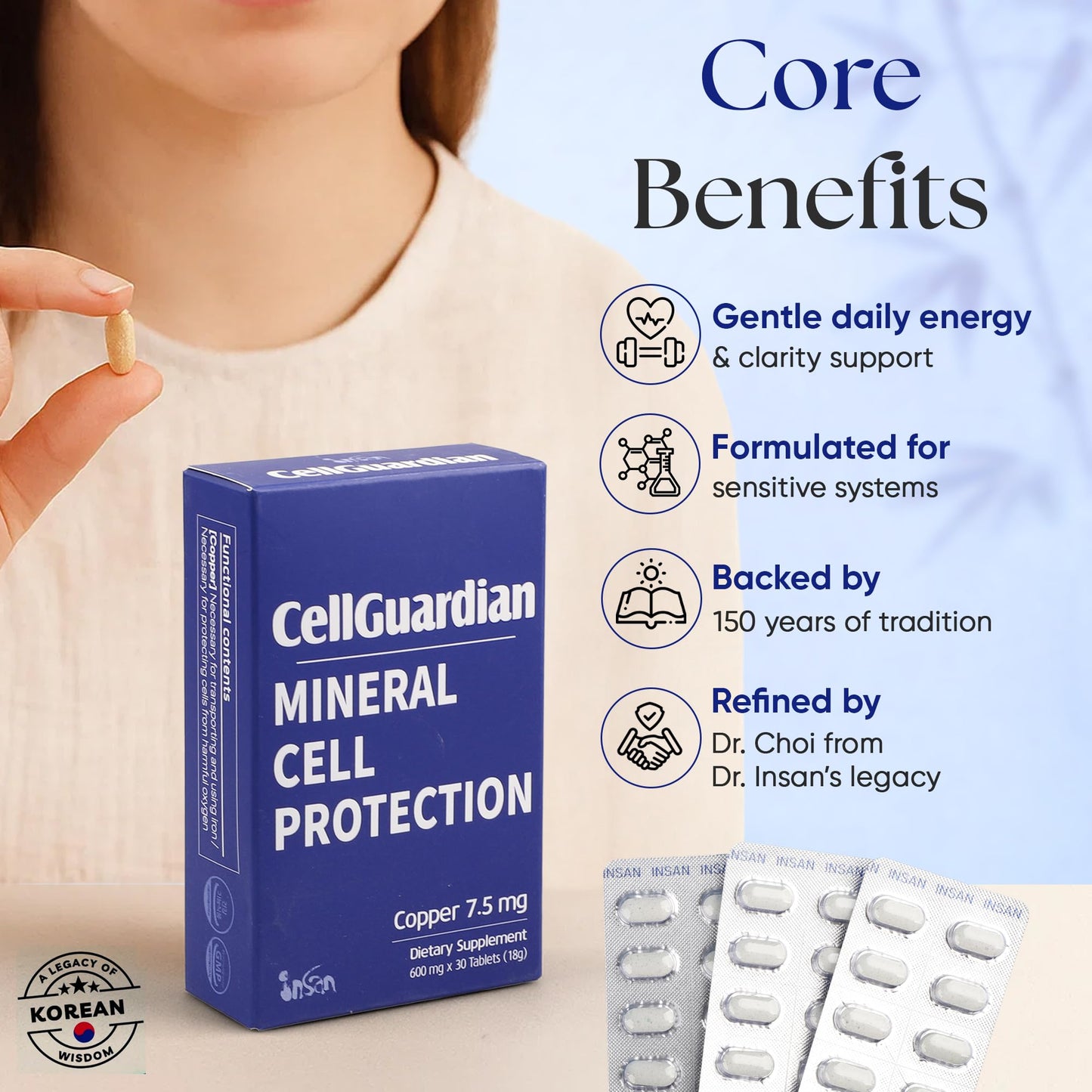 INSAN BAMBOO SALT Cell Guardian Bamboo Supplement Tablet 30