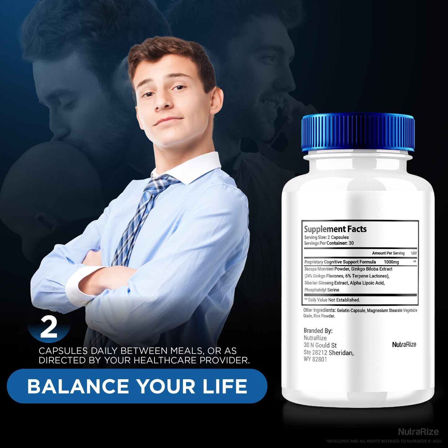 NutraRize Nerve Revive 360 Supplement 120 Capsules