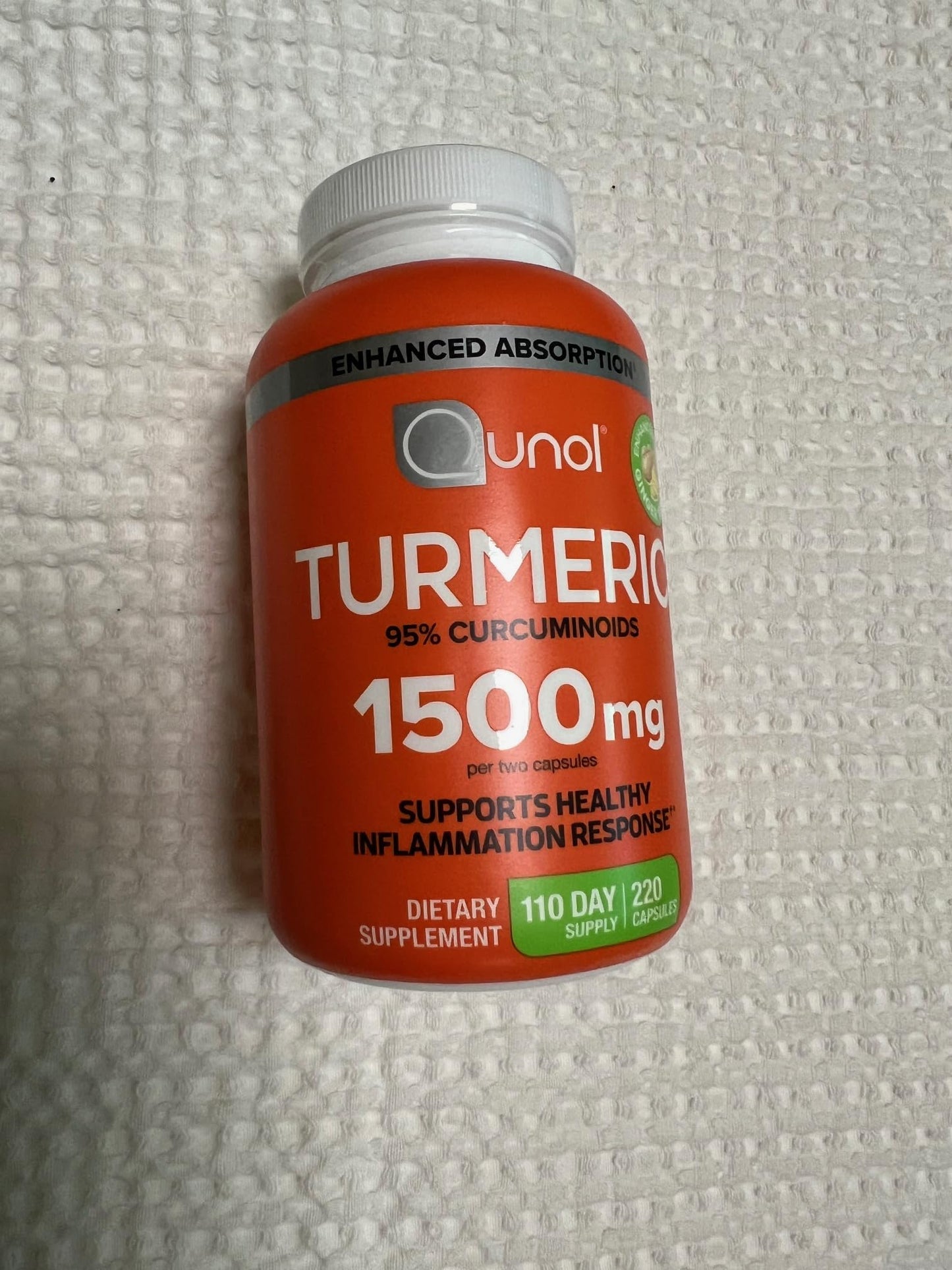 Qunol Turmeric 1500mg Capsules, 220 Count