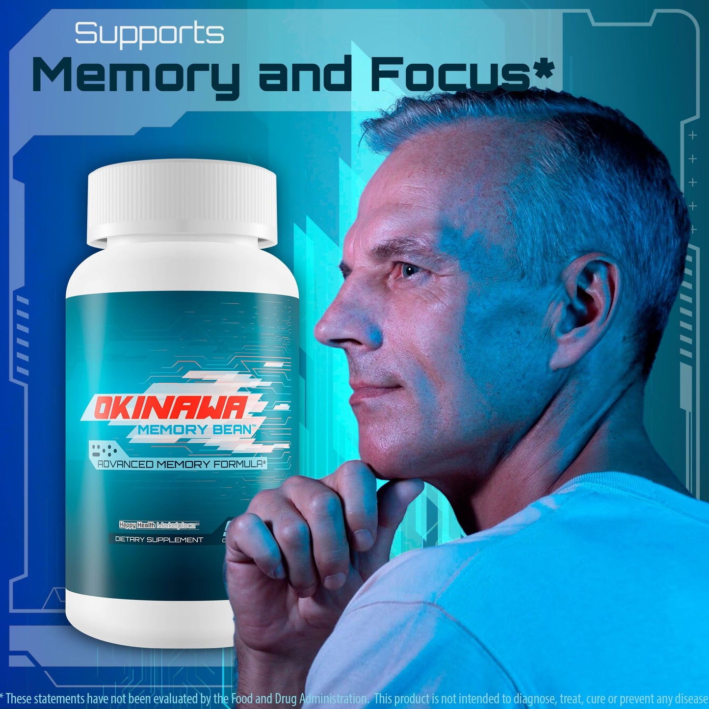 Happy Health Marketplace Okinawa Memory Bean 90 Capsules