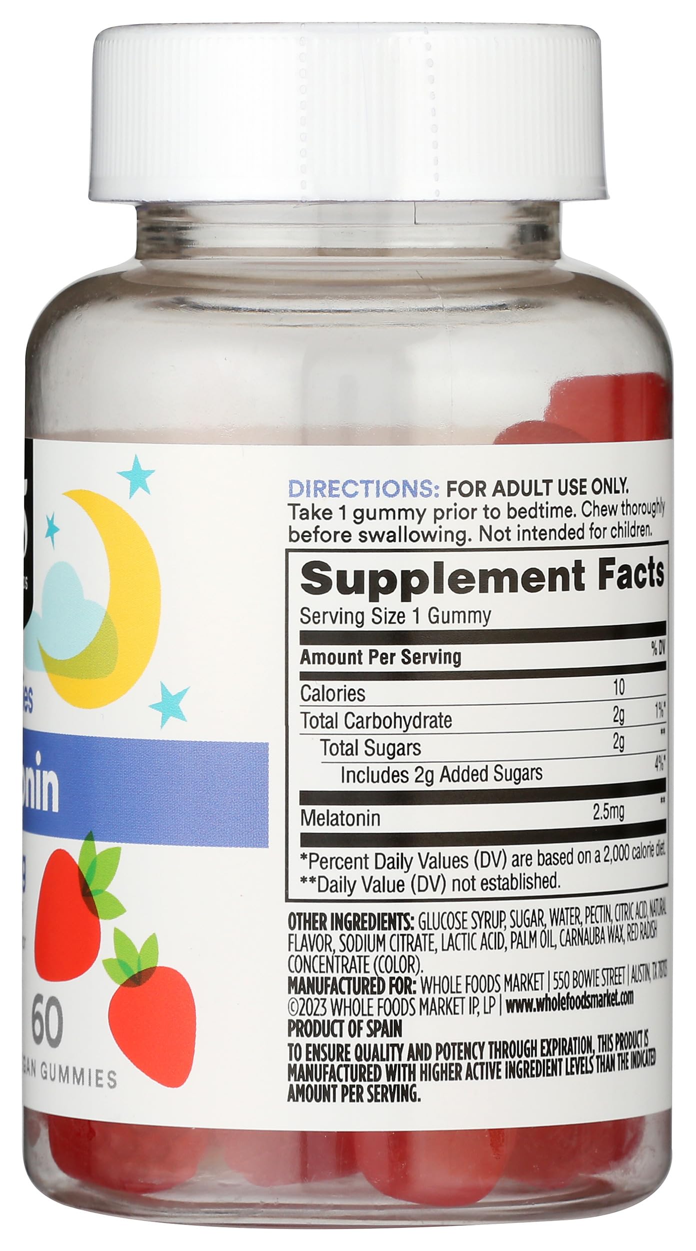 365 by Whole Foods Market Melatonin Gummy 2.5mg, 60 Count