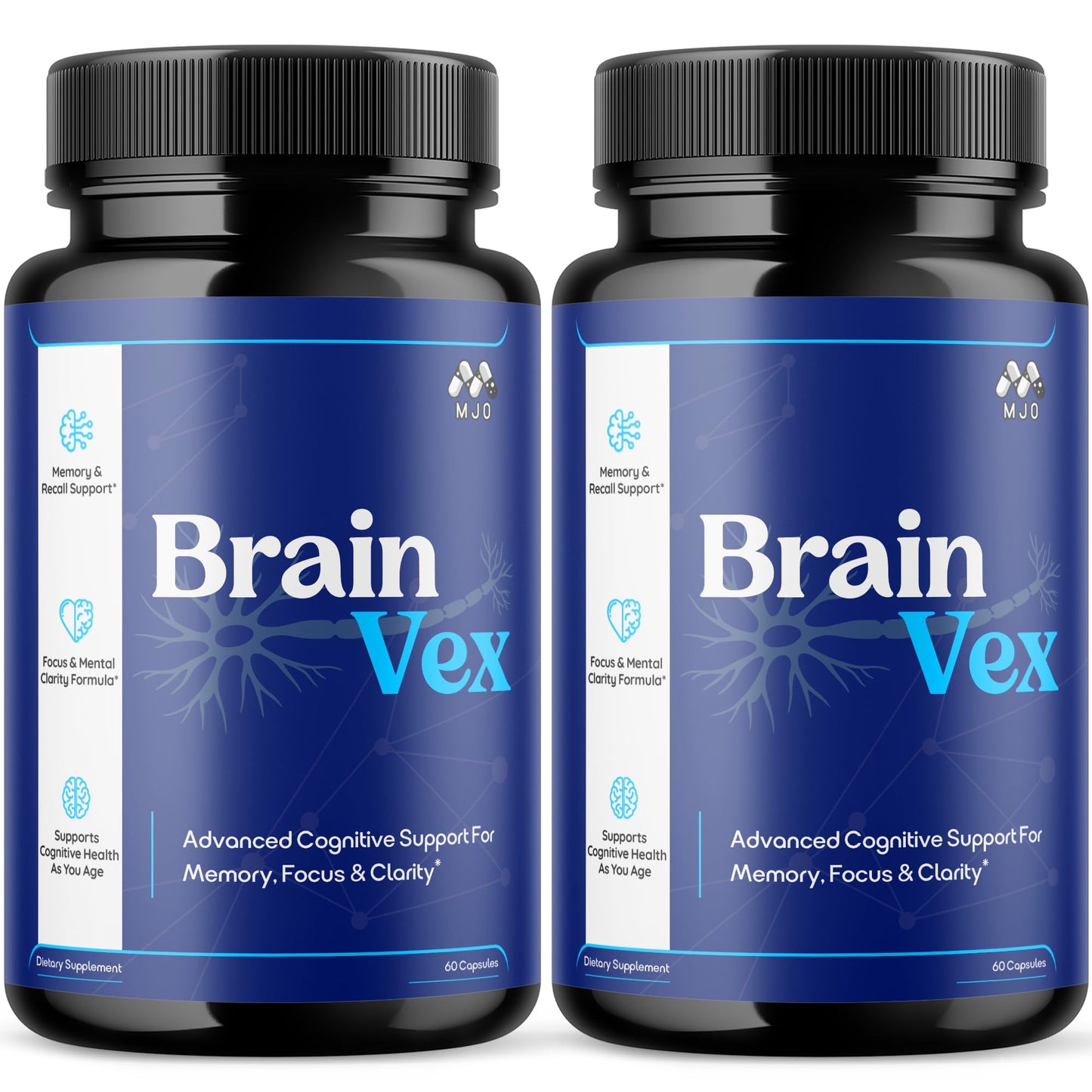MJO Brain Vex Capsules, 120 Capsules
