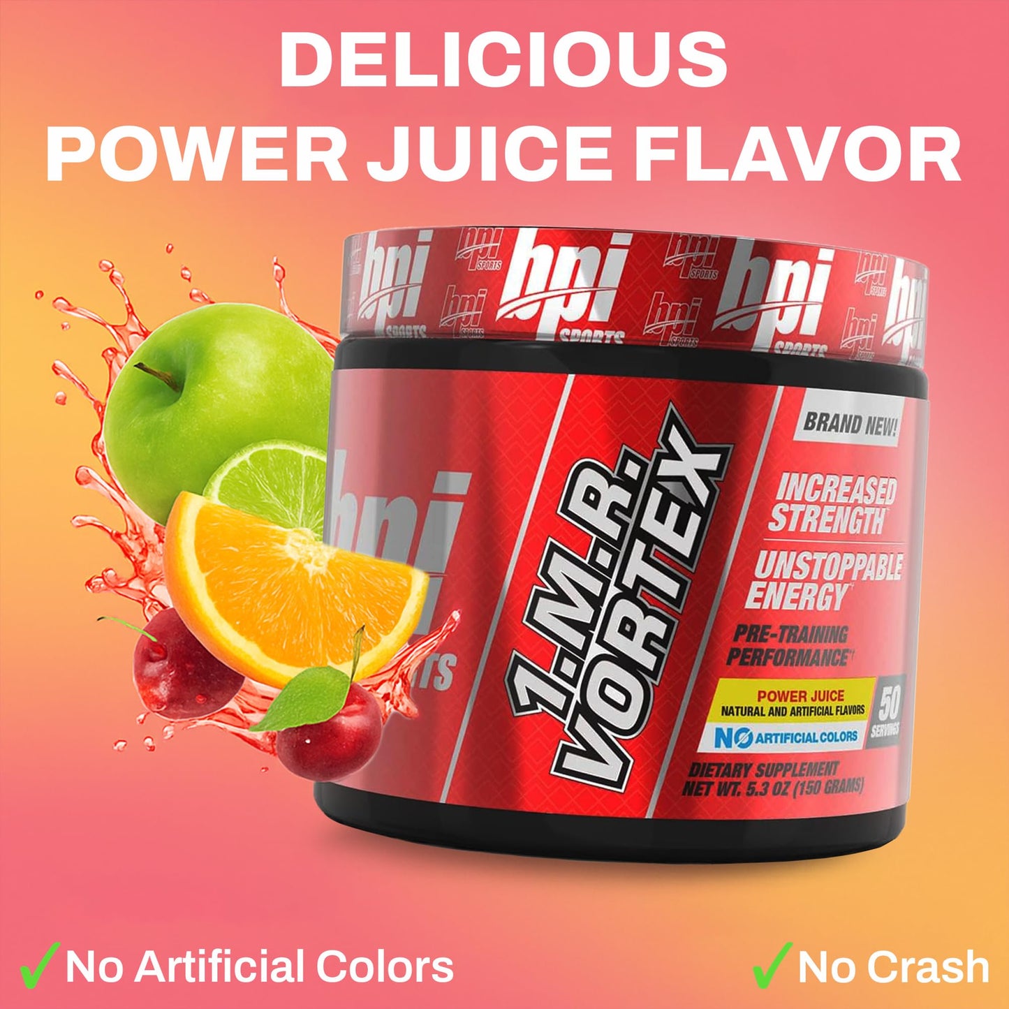 BPI Sports 1.M.R Vortex Pre Workout Powder, 50 Servings
