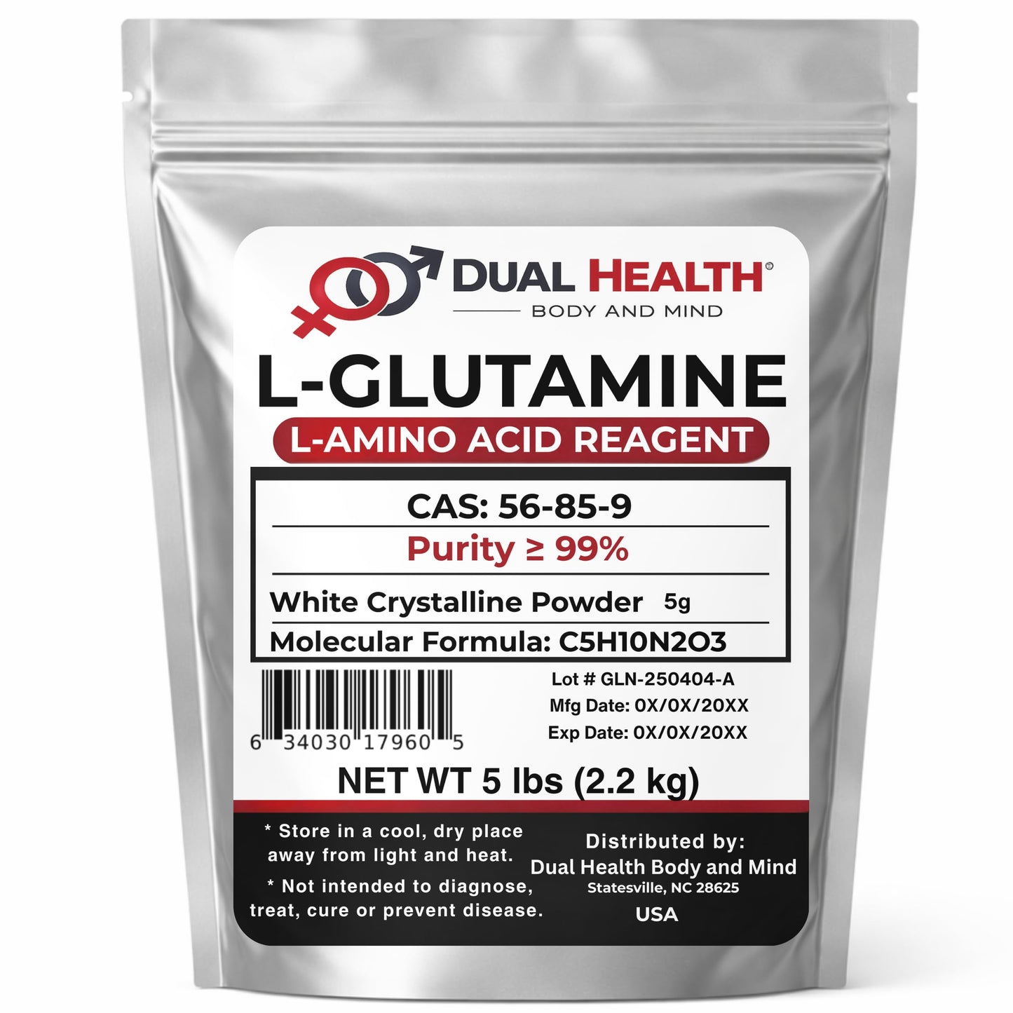 Dual Health Body & Mind L-Glutamine Powder 80