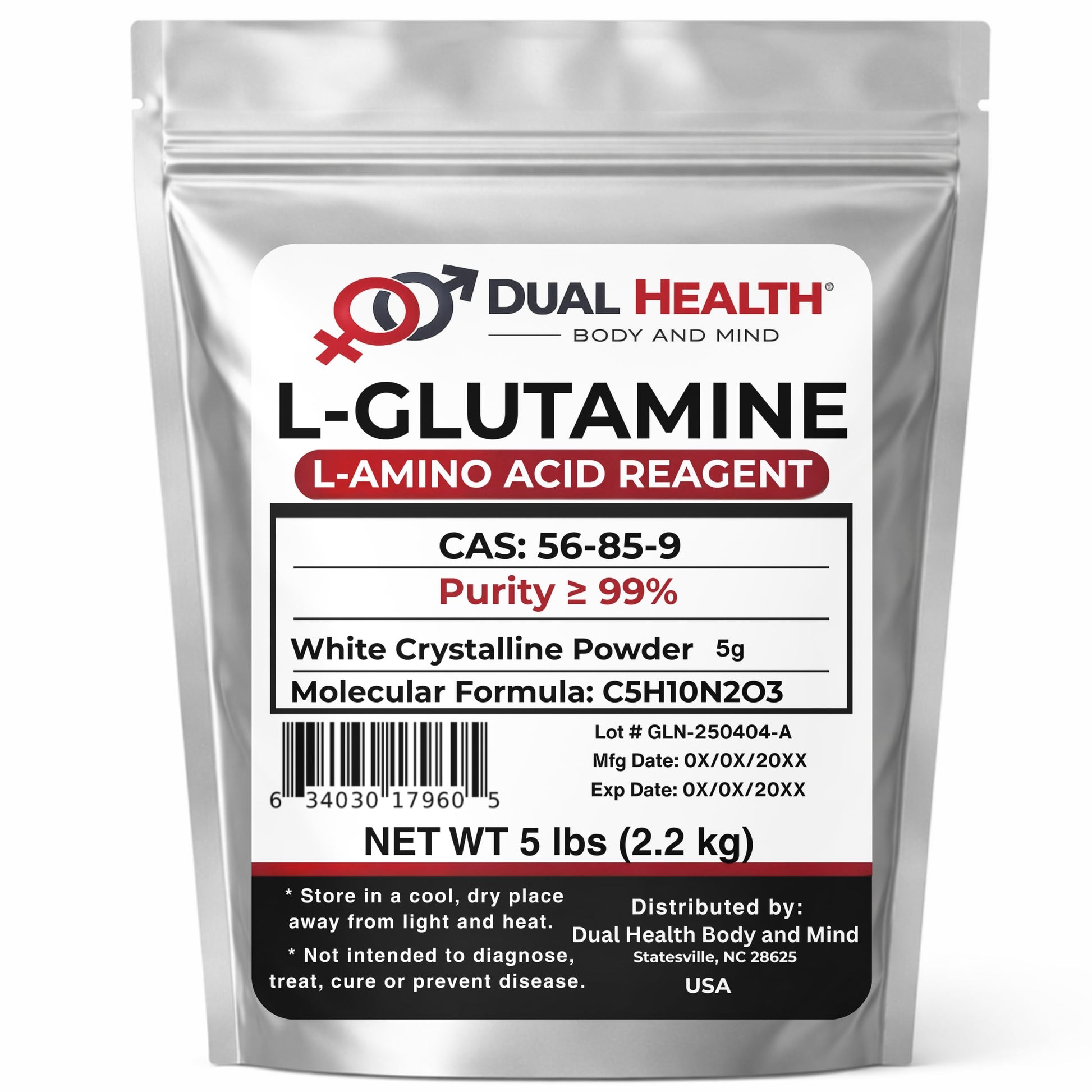Dual Health Body & Mind L-Glutamine Powder 80