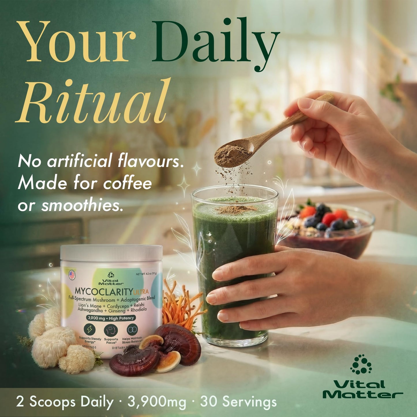 Vital Matter MycoClarity Ultra Powder 4.2 Ounce
