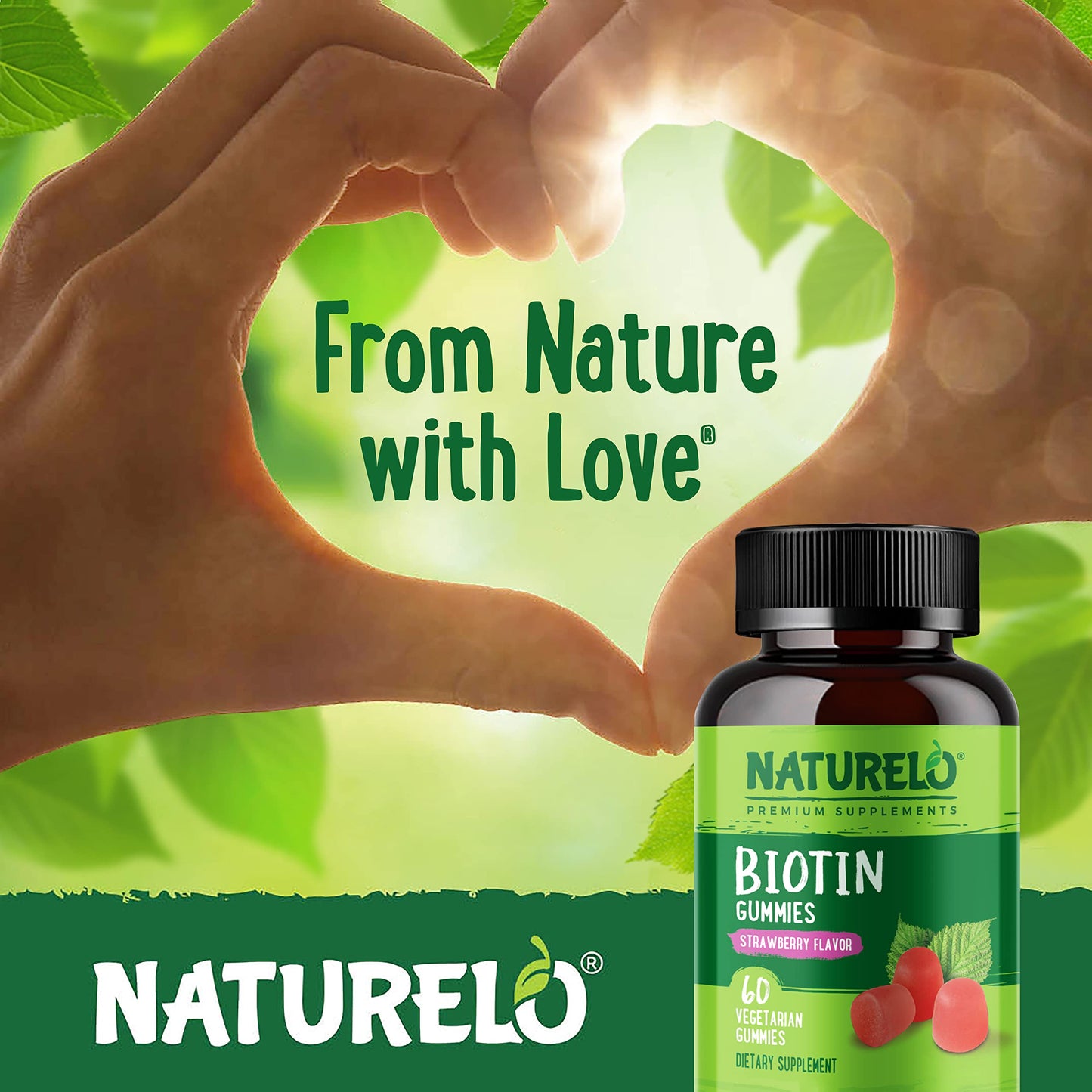 NATURELO Biotin 60 Gummies