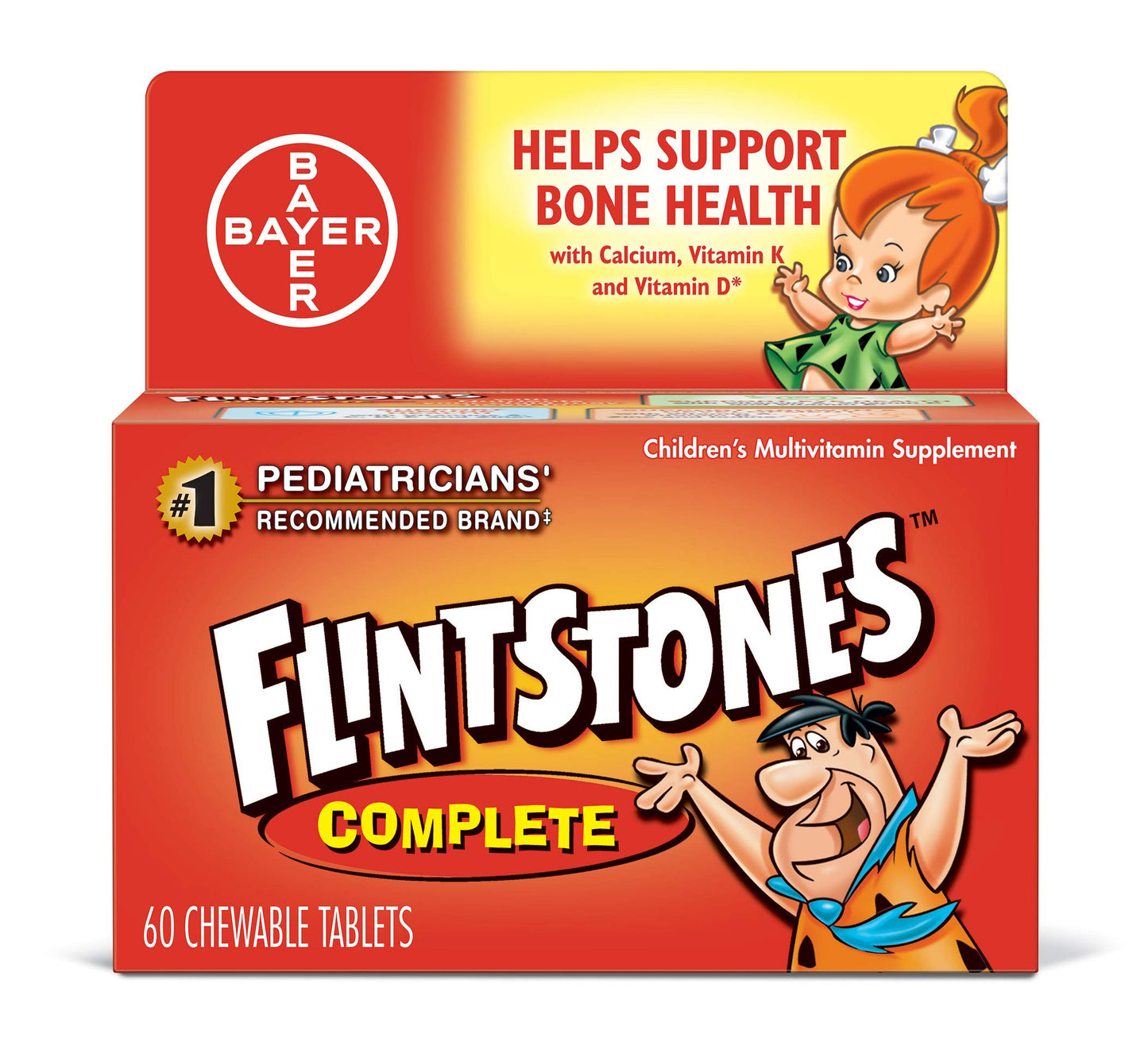 Flintstones Vitamins Complete Multivitamin Chewables, 60 Count