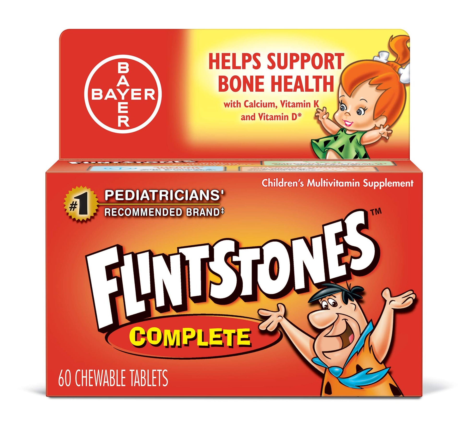 Flintstones Vitamins Complete Multivitamin Chewables, 60 Count