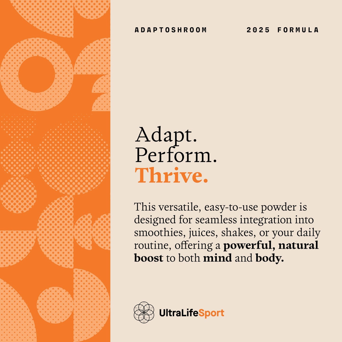 Ultra Life Sport AdaptoShroom 7 Adaptogenic Mushrooms Powder 3.52