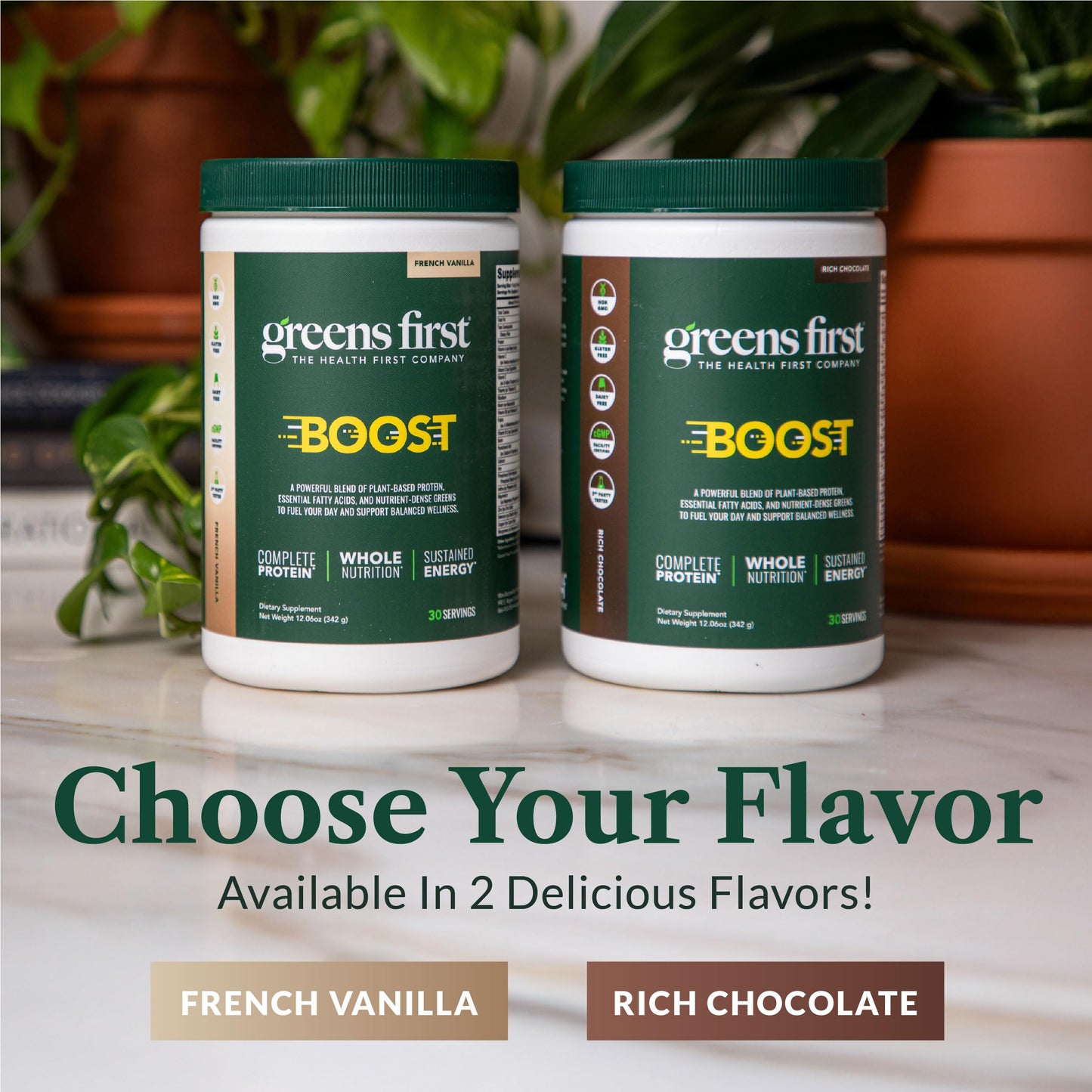 Greens First Boost Superfood Shake Mix French Vanilla Powder 12.06 Ounce