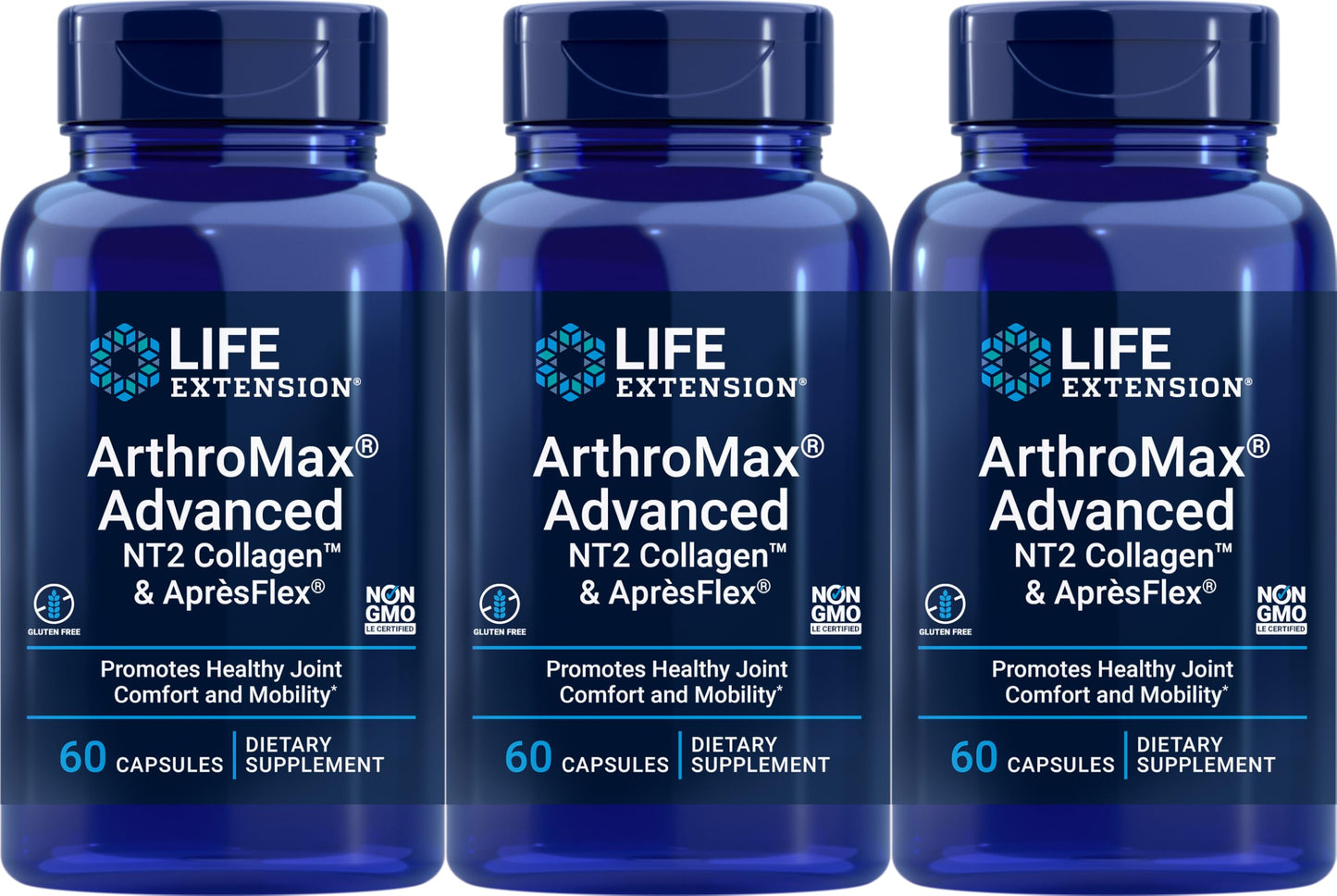 Life Extension ArthroMax Advanced with NT2 Collagen & ApresFlex Capsules, 180 Capsules