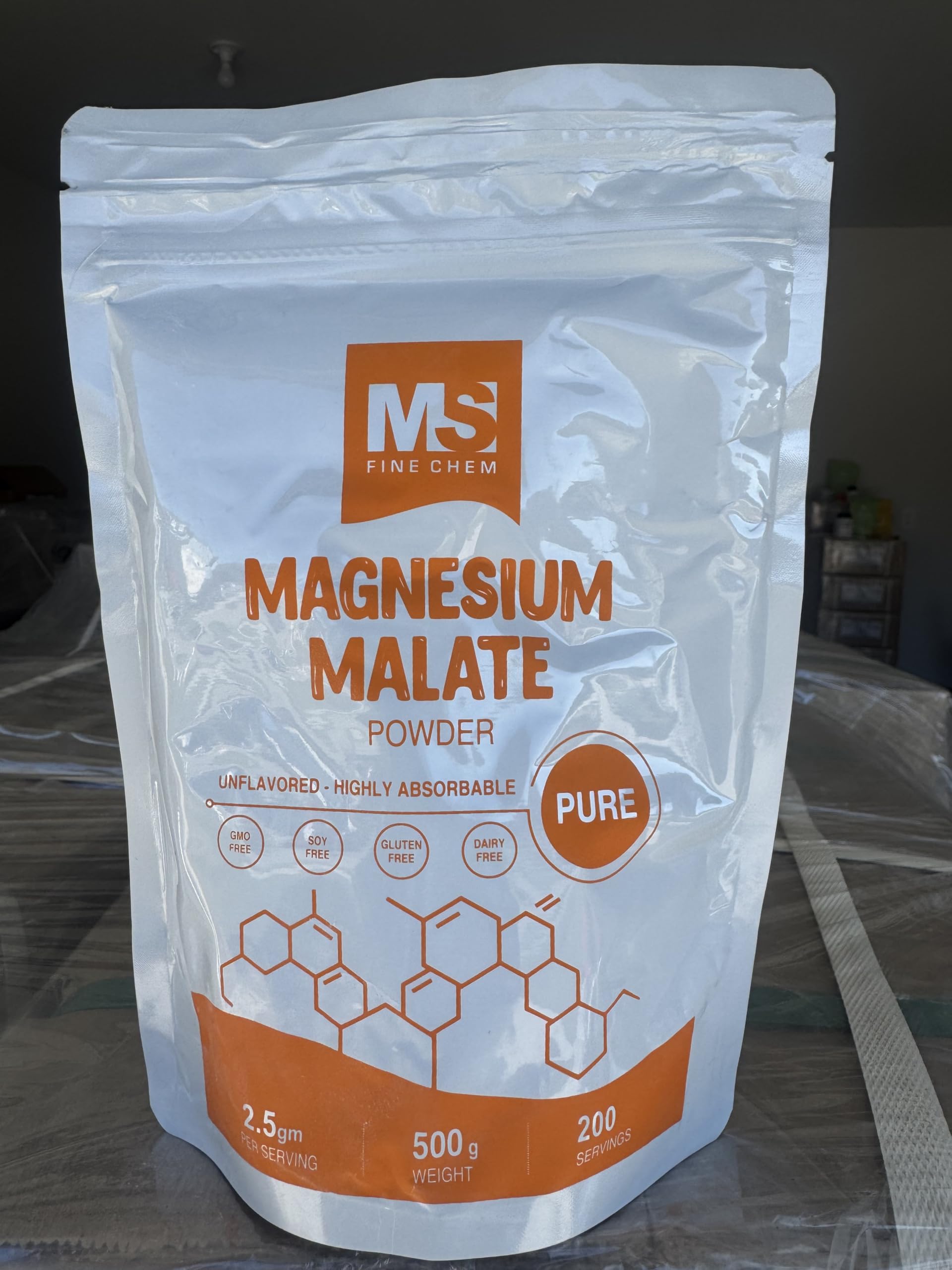 MS Finechem Magnesium Malate Powder 17.6 oz