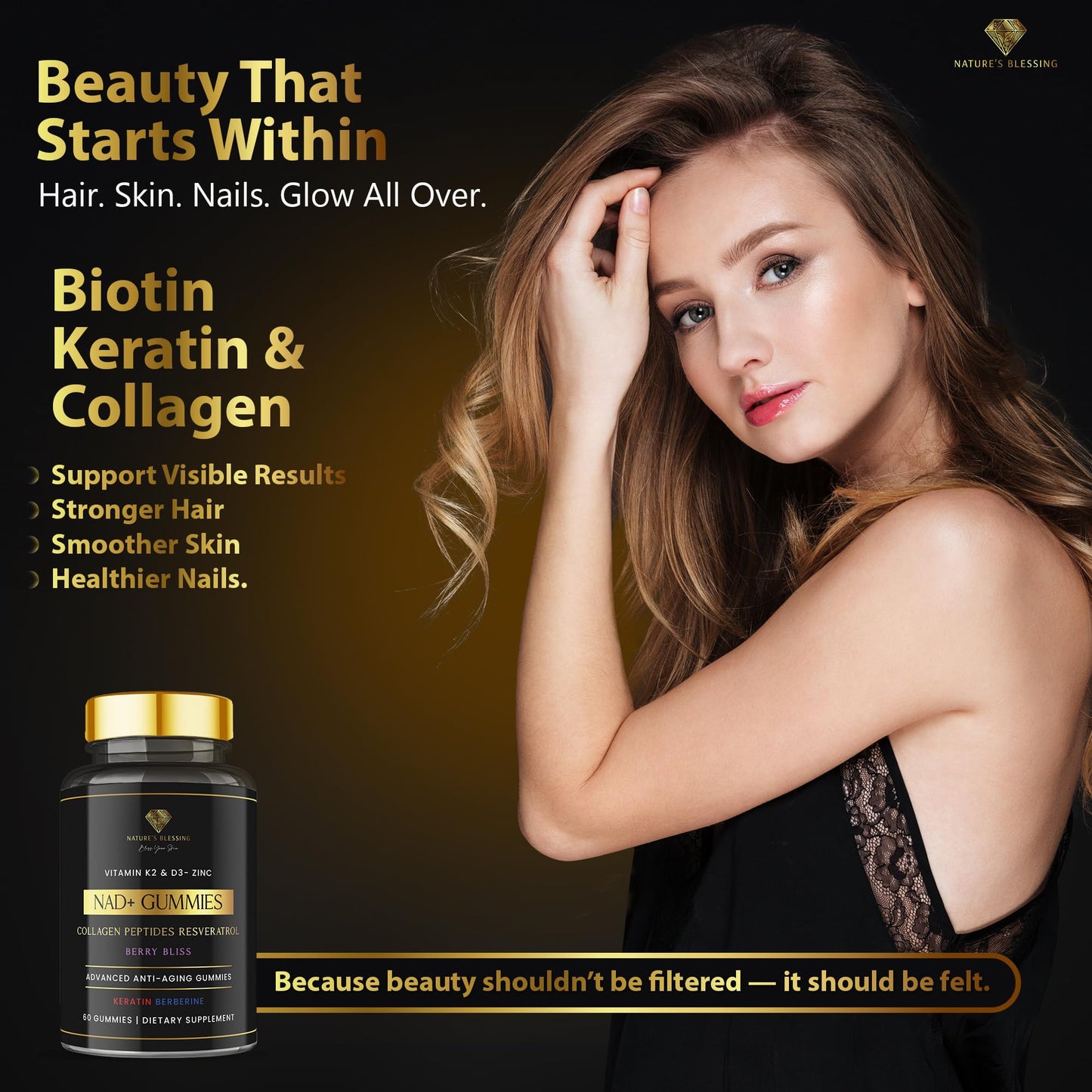 Nature's Blessing NAD+ Anti-Aging Gummies 1 Count