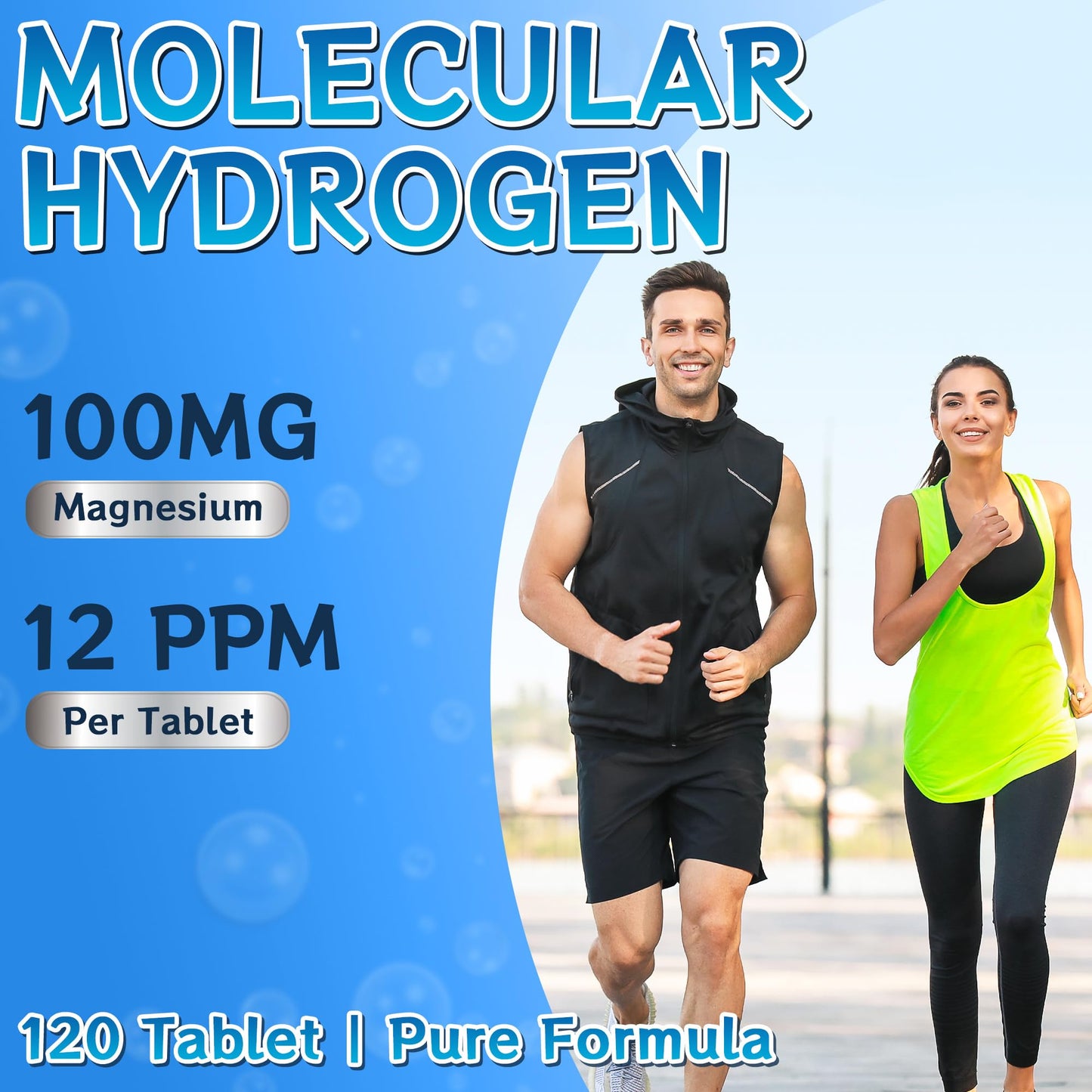 Crobirware Hydrogen Water Tablets with Magnesium, 120 Count