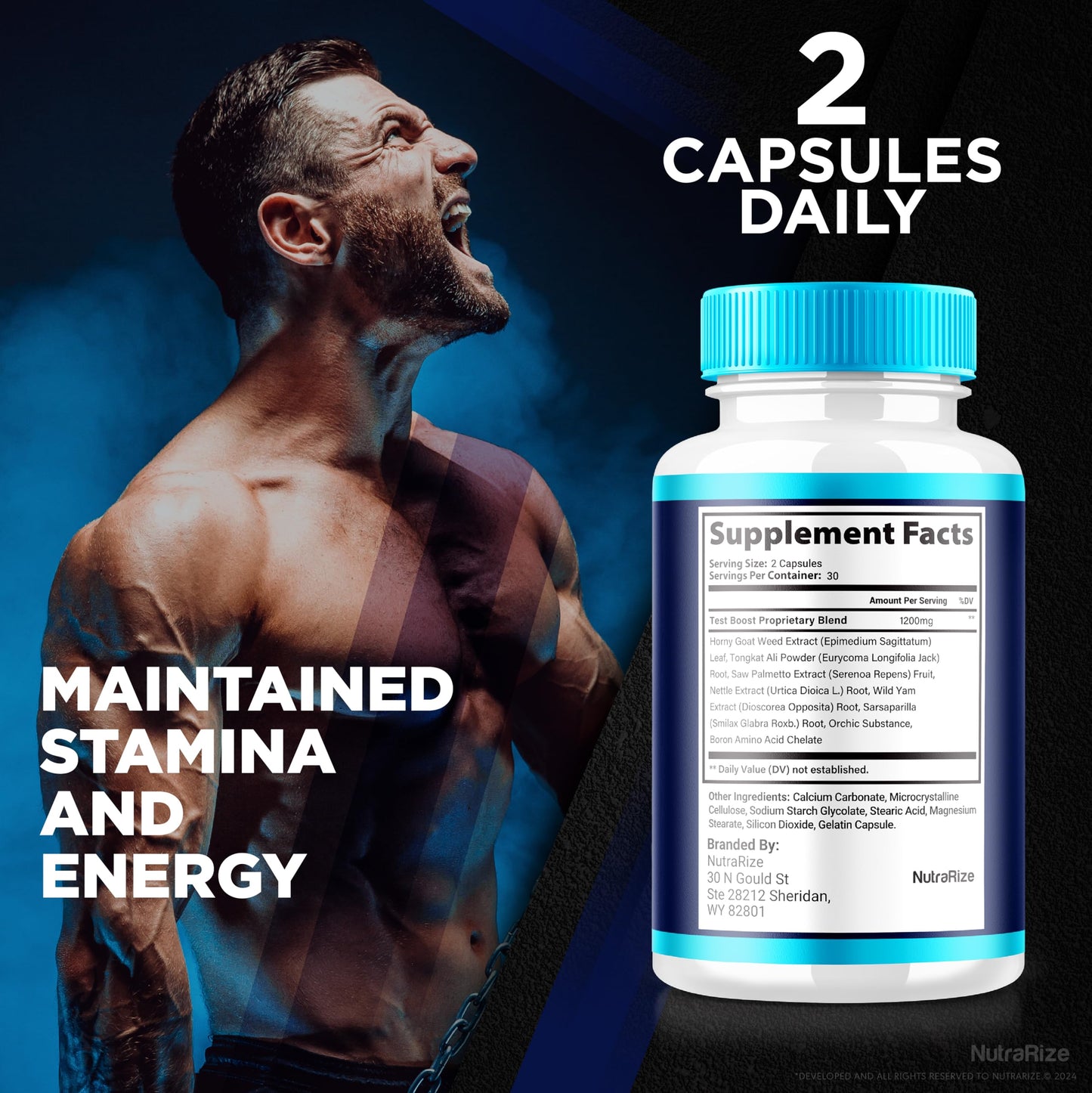 NutraRize Power Rise for Men Capsules, 180 Count