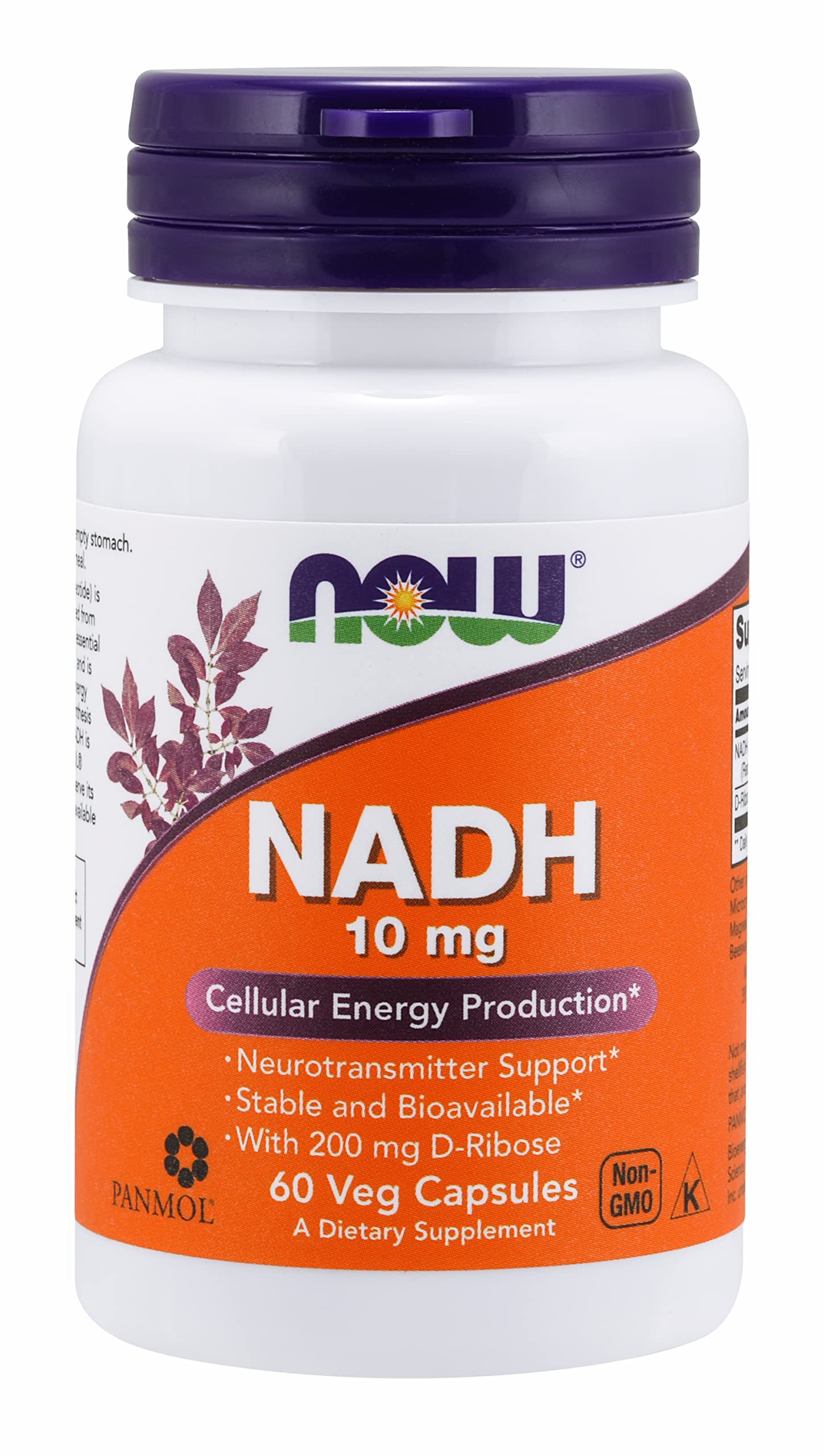 NOW Foods NADH with Ribose 10 mg Capsules 60 Count