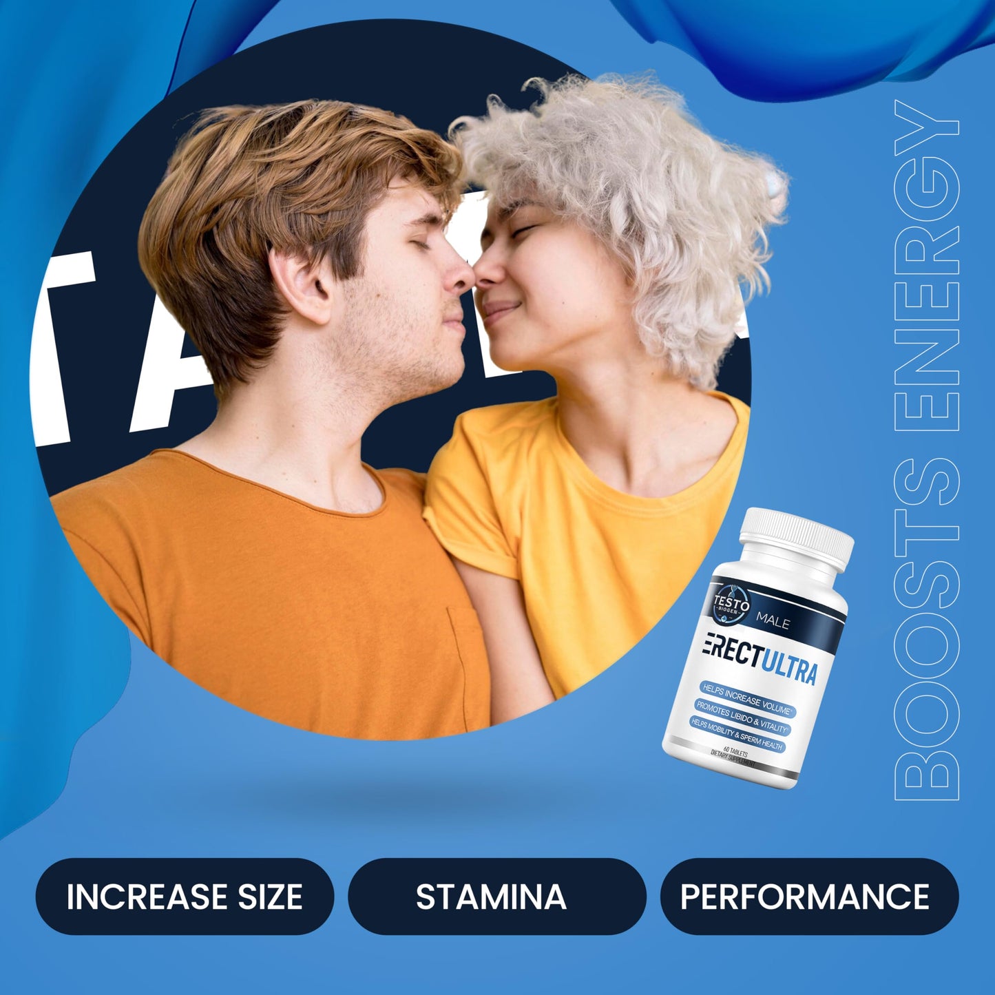 TESTO BIOGEN Male Enhancing Supplement Tablets 60