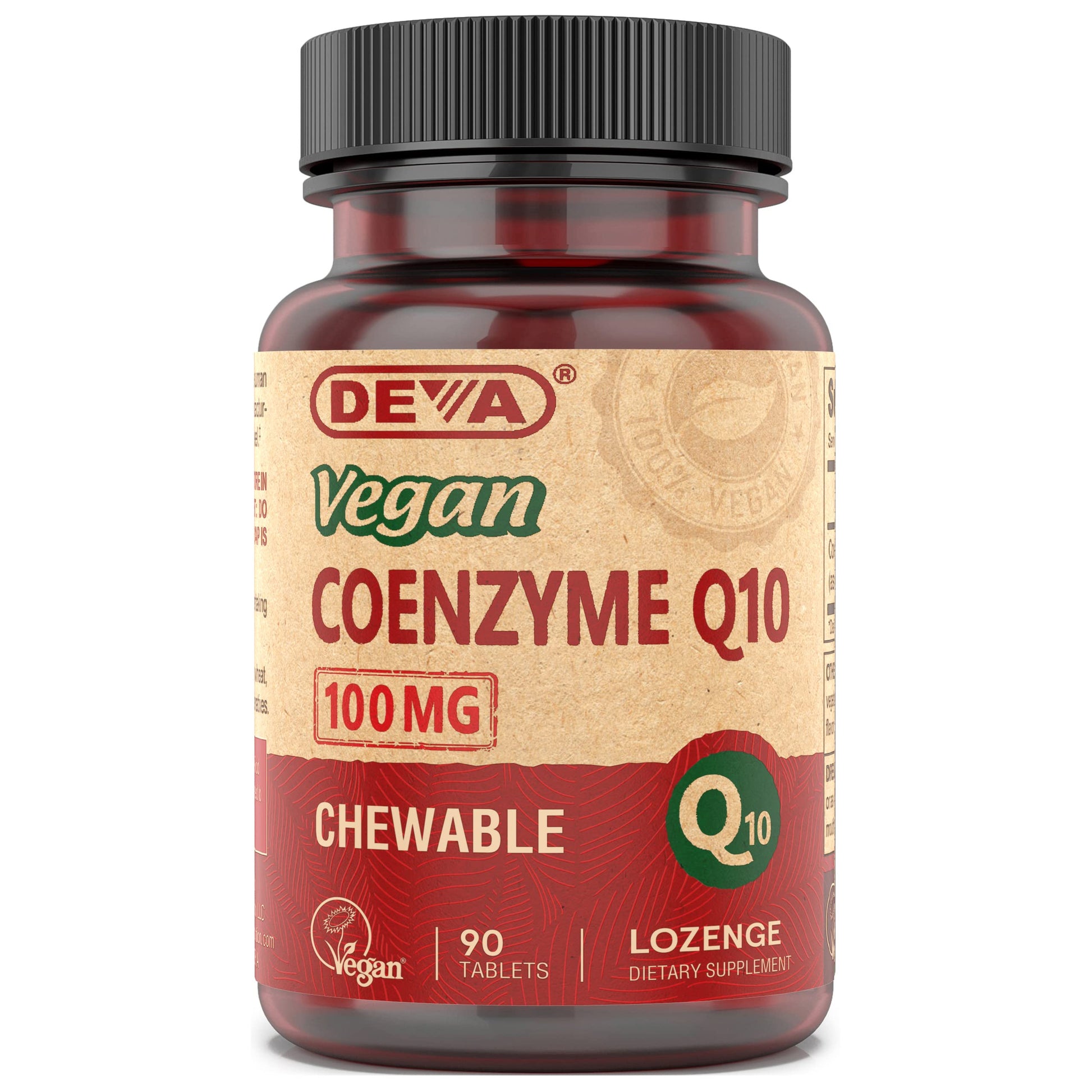 DEVA Coenzyme Q10 100mg Tablets, 90 Count