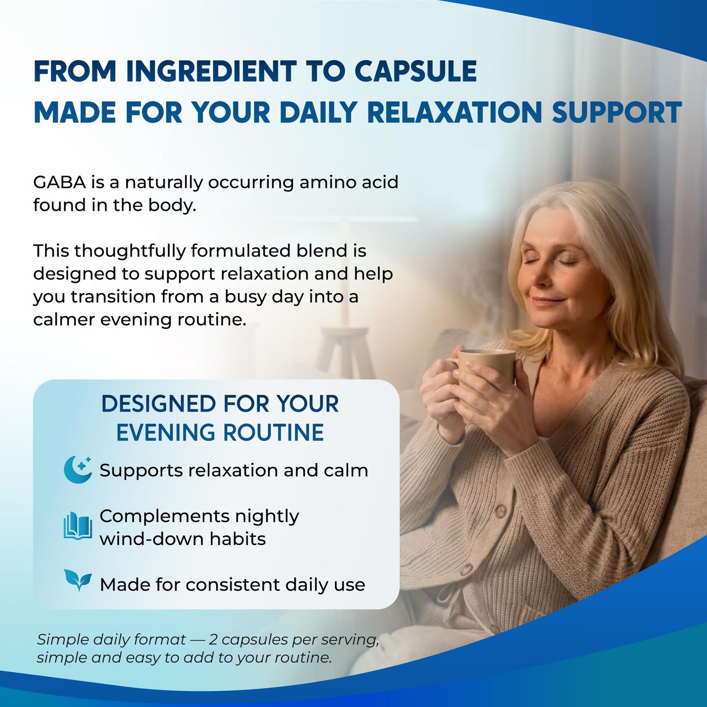 PEAKPURY GABA & 5-HTP L-Tryptophan Ashwagandha Chamomile L-Theanine Magnesium Capsules 150 Count