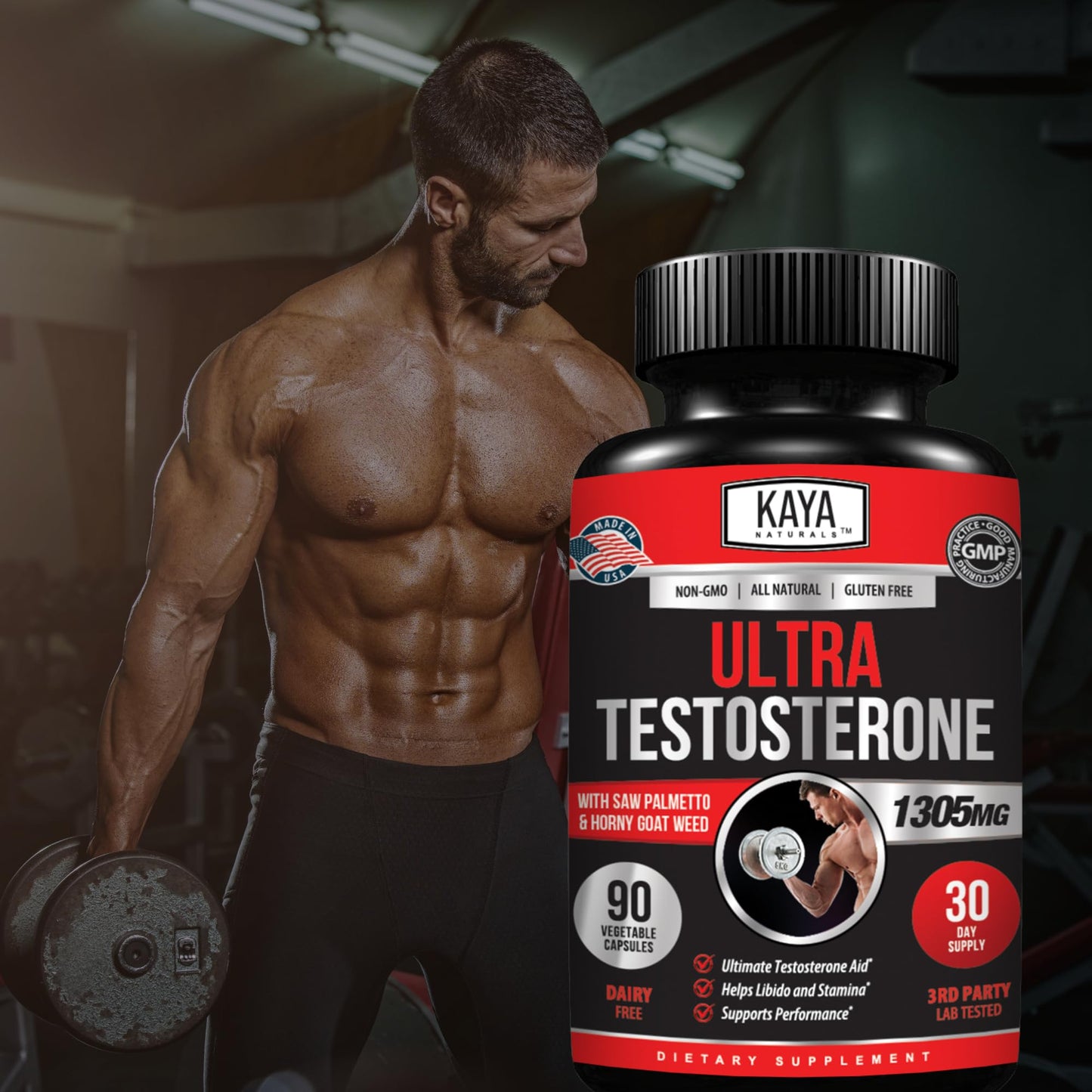 Kaya Naturals Ultra Testosterone Capsule 180 Count