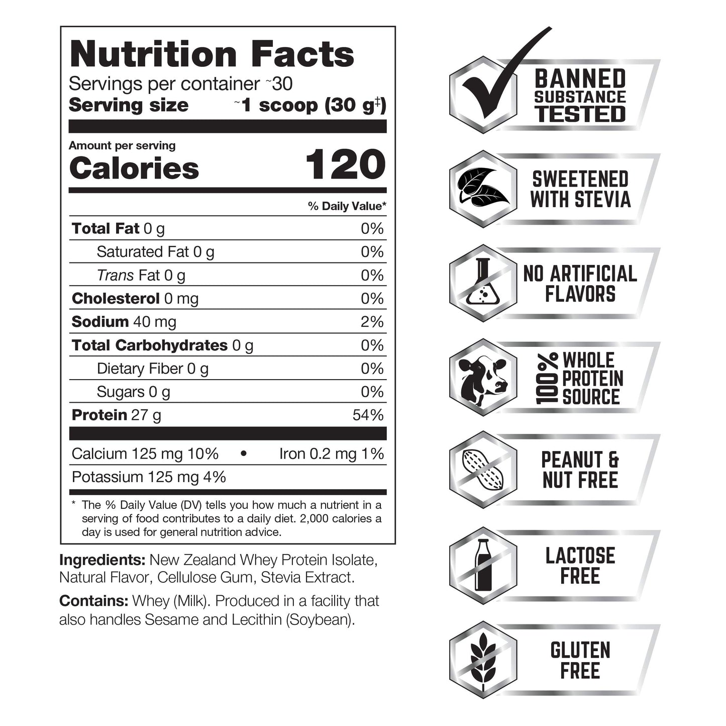 PERFECT SPORTS Diesel 100% New Zealand Whey Isolate Protein Powder Banana, 16 Servings