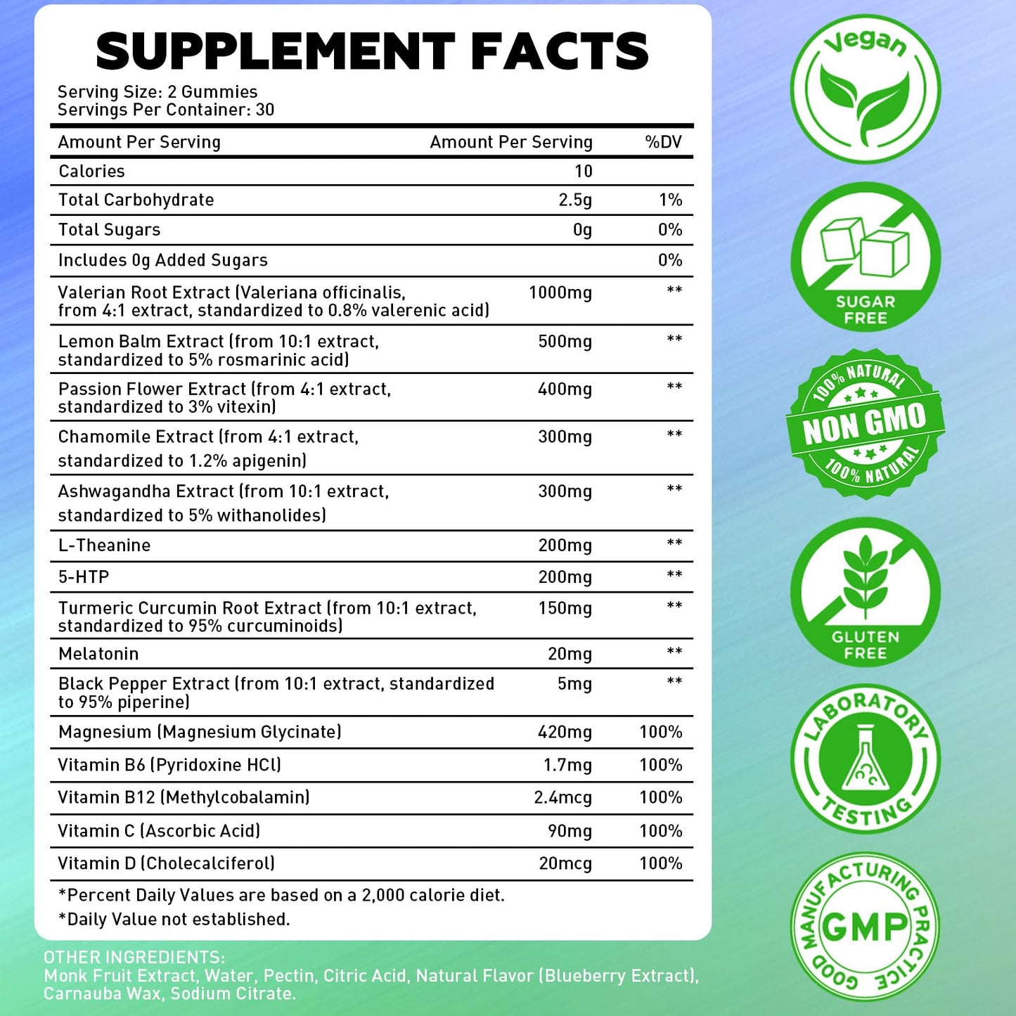 Flyrocer Organic Valerian Root Gummies 120 Count