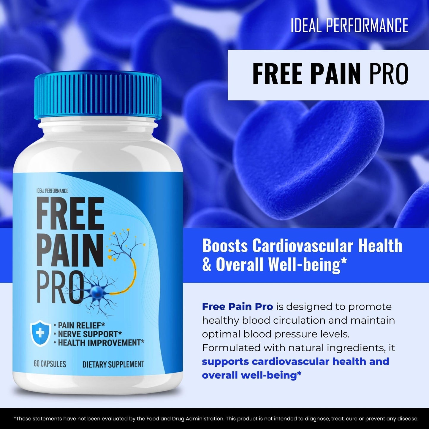 IDEAL PERFORMANCE Free Pain Pro Capsules 60 Count