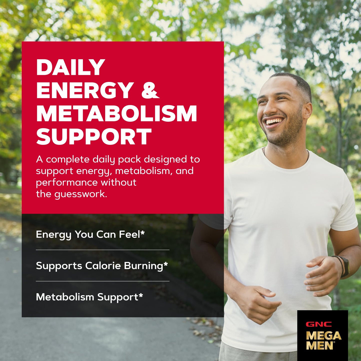 GNC Mega Men Energy and Metabolism Vitapak Program for Men Tablet, 30 Daily Packs