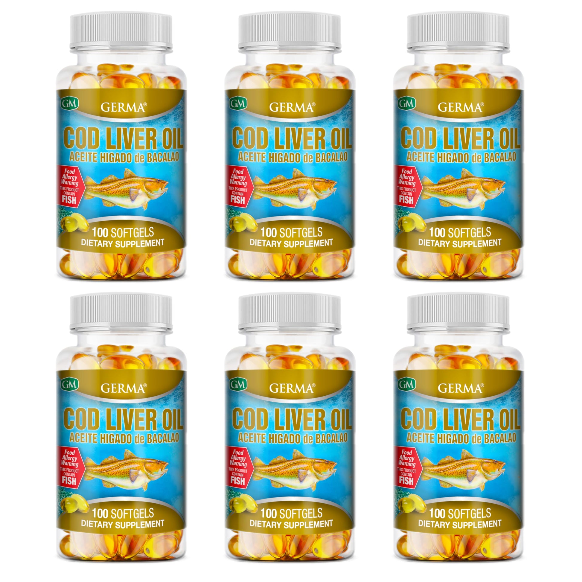 Germa Cod Liver Oil Capsules, 100 Capsules