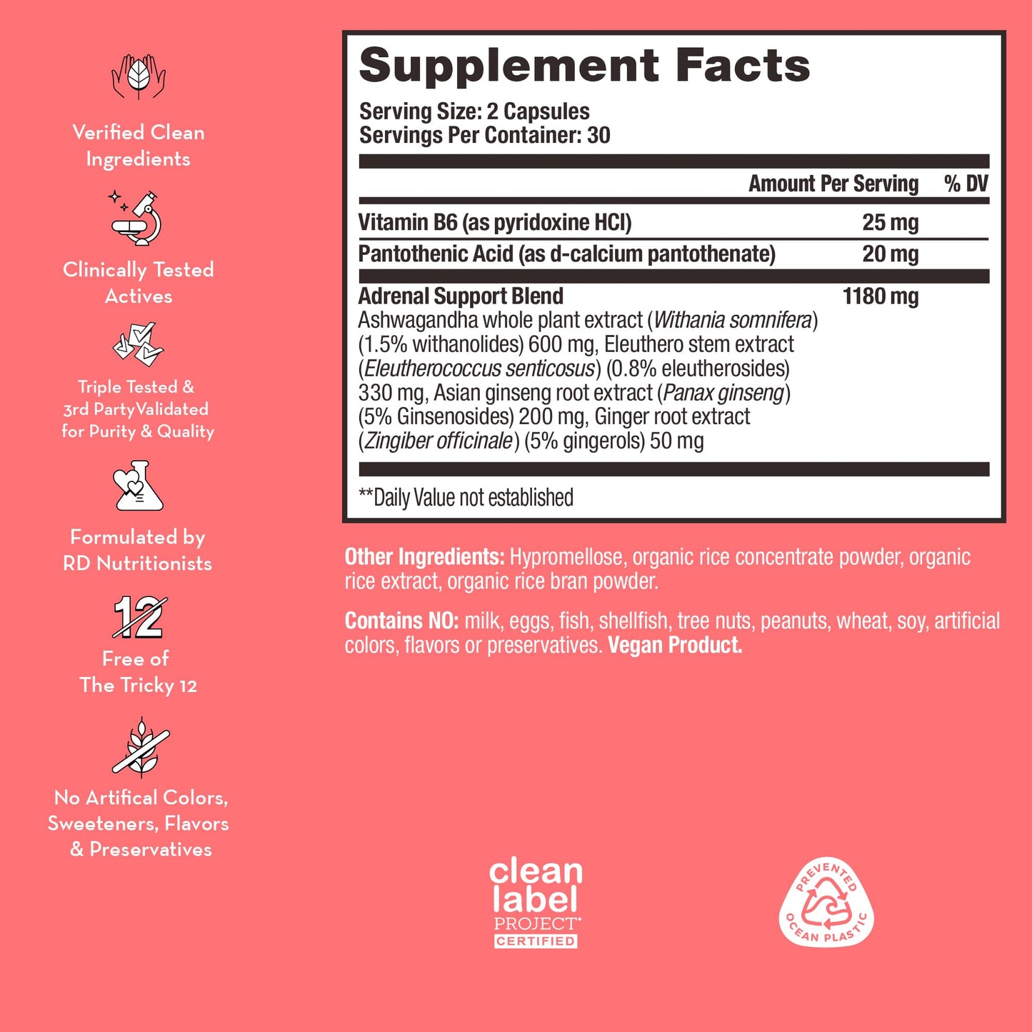 HUM Uber Energy Adrenal Energy Support Supplement Capsules, 60 Capsules