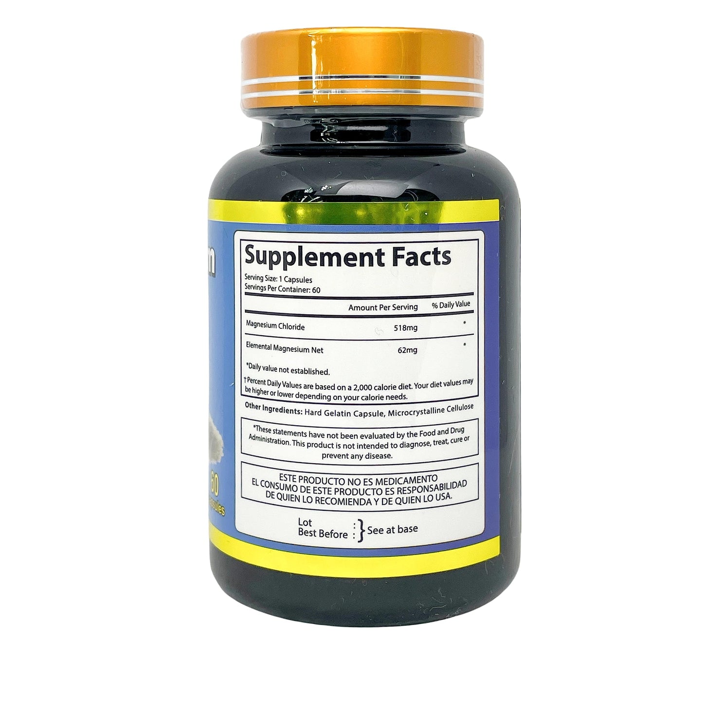 Productos El Colibri Magnesium Chloride 60 Capsules