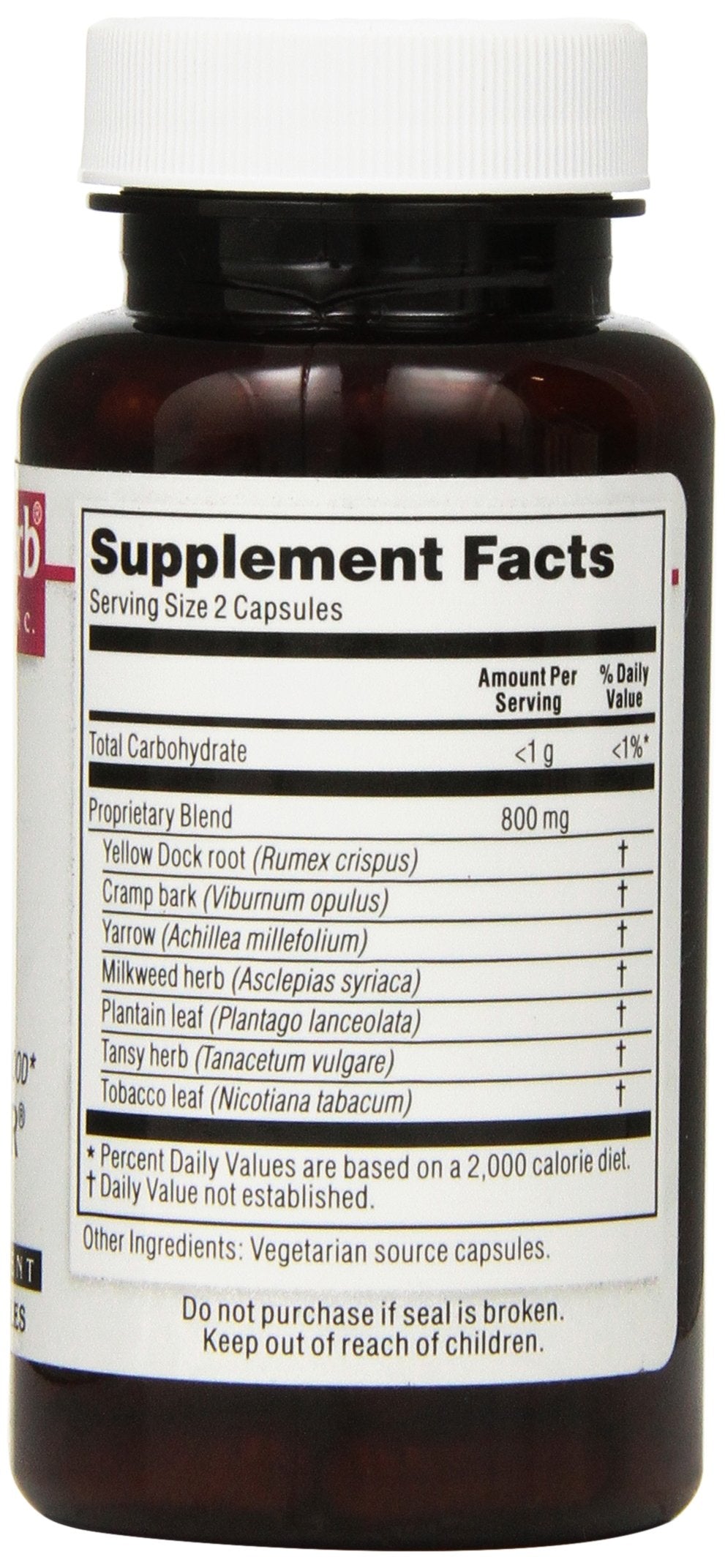 Kroeger Herb Products Blood Toner Vegetarian Capsules, 100 Count