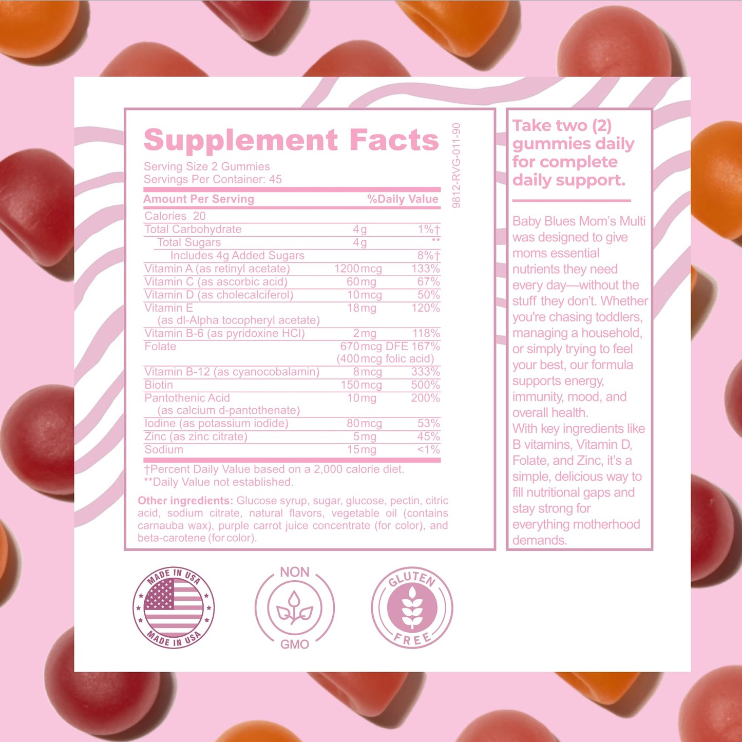 Baby Blues Multivitamin for Women Gummy 90 Count