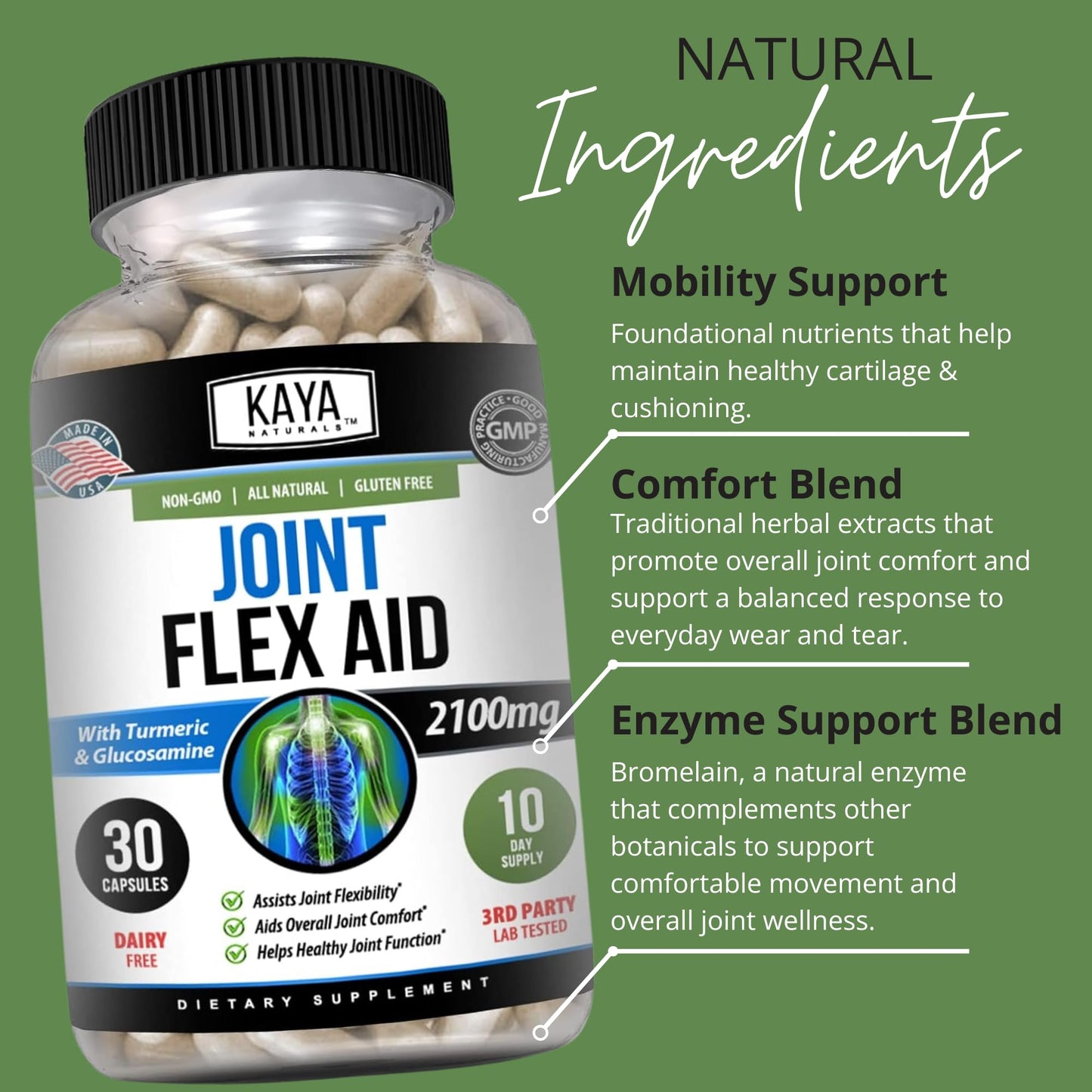 Kaya Naturals Mobility Flex Aid Capsule 30 Count