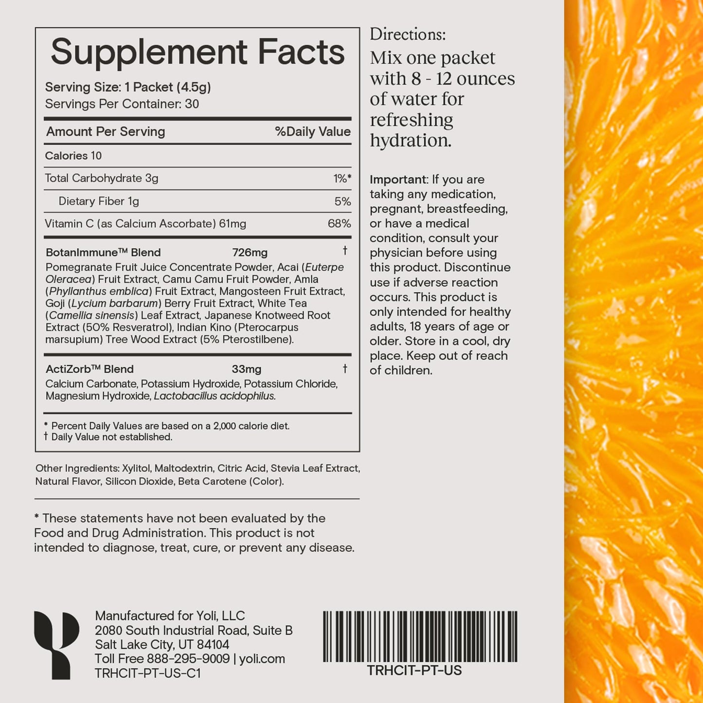 Yoli Truth Antioxidant and Immune Support Powder 4.7 Ounce