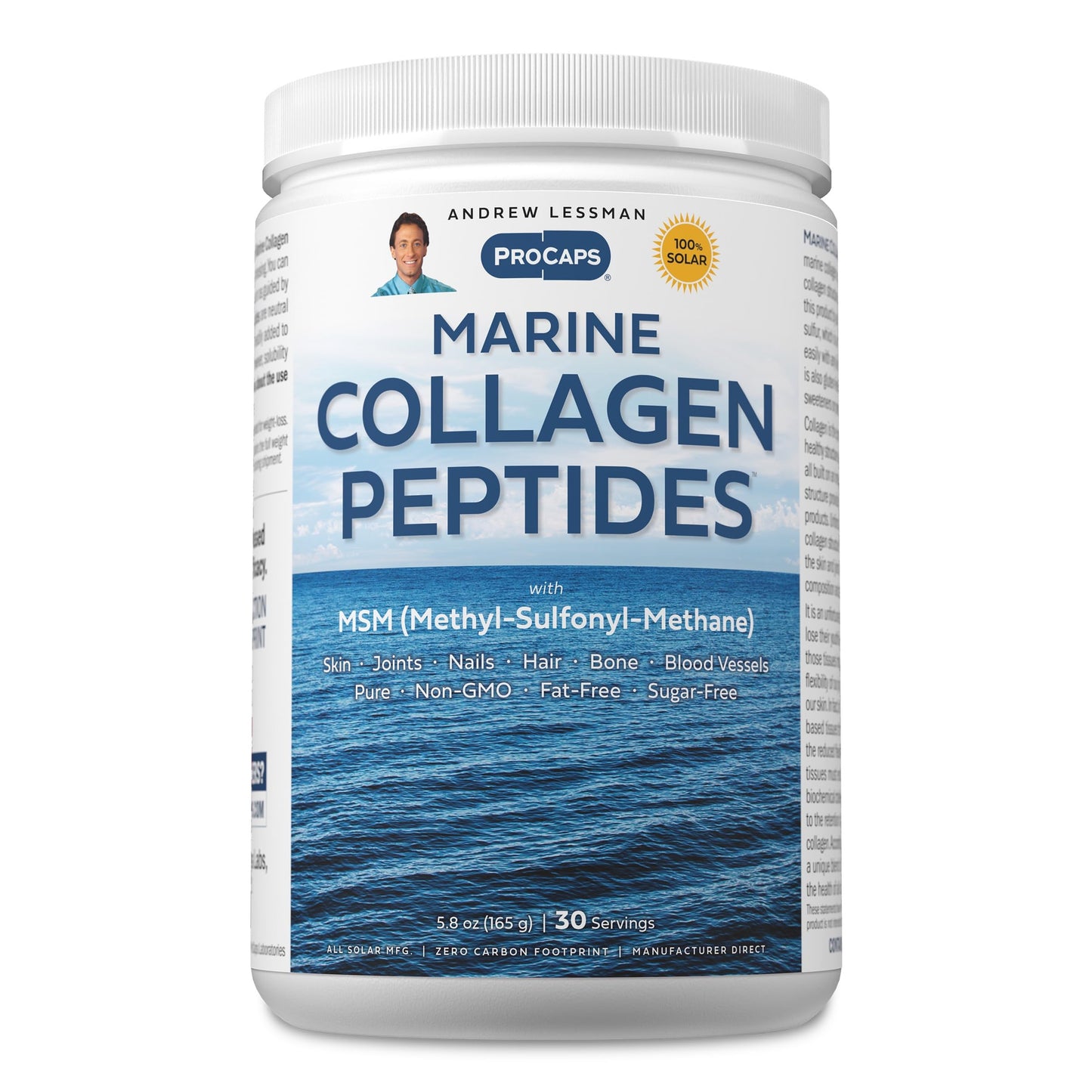 ANDREW LESSMAN Marine Collagen Peptides Powder and MSM 11.6