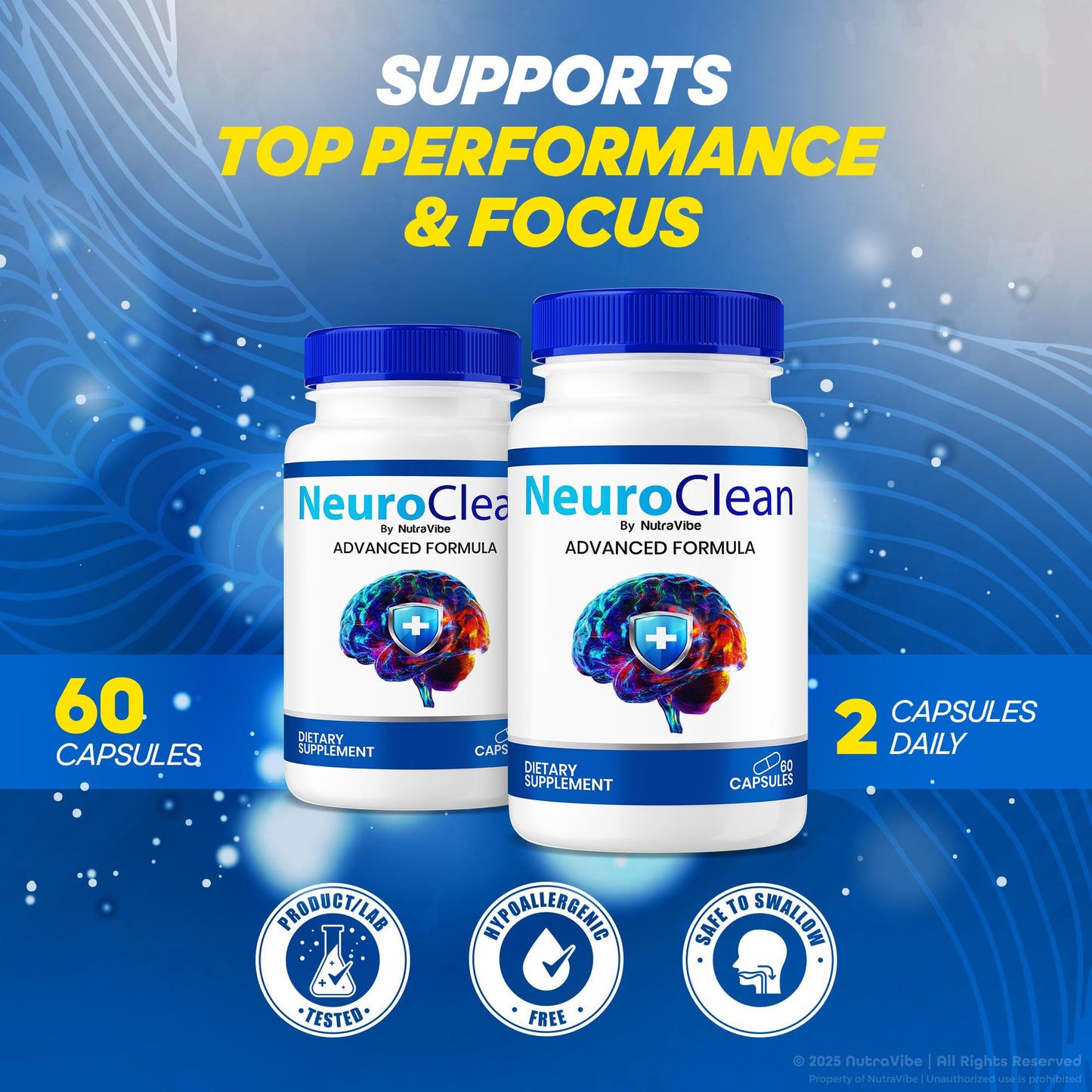 NutraVibe NeuroClean Capsules 120 Capsules